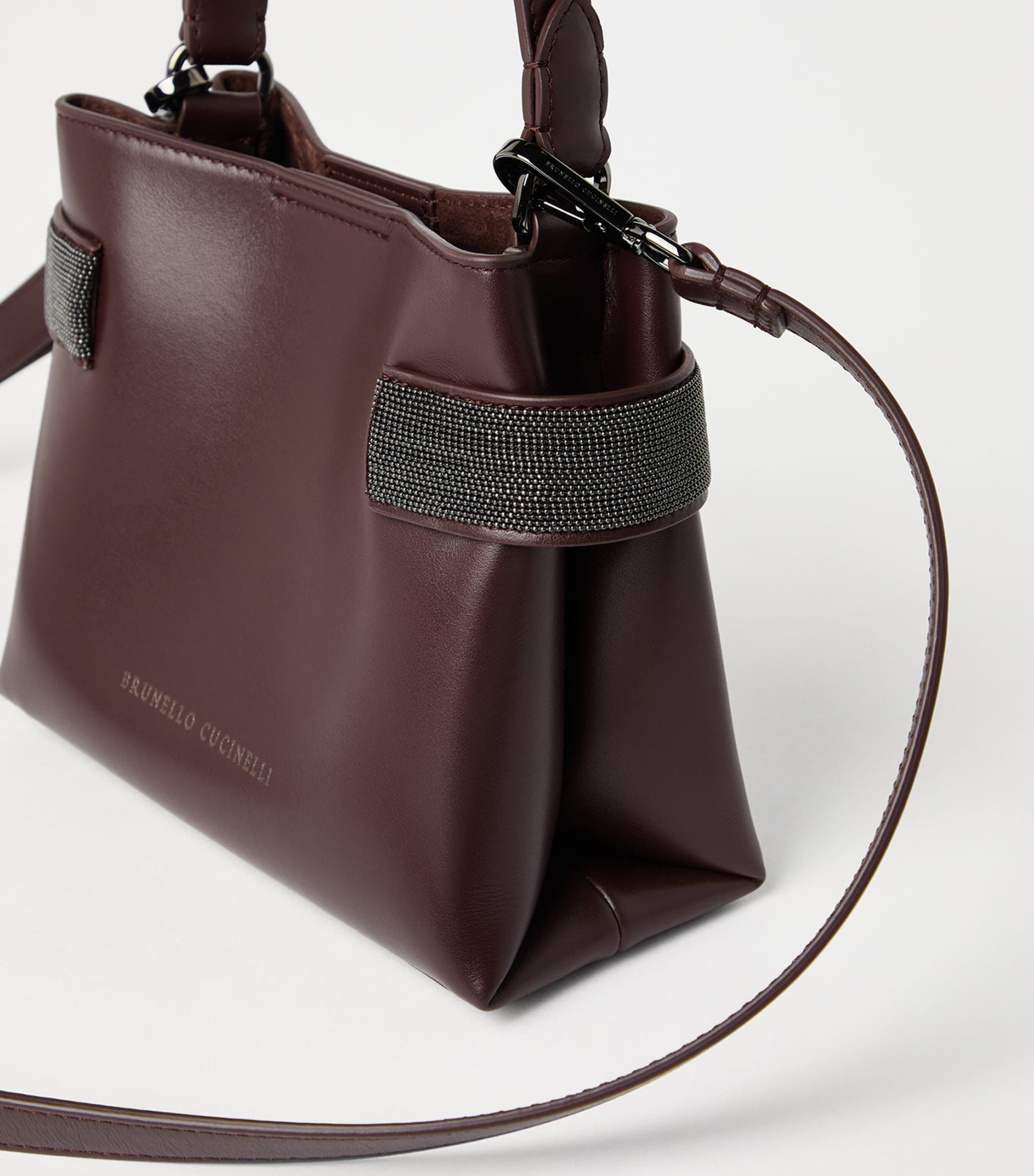 Small Leather Essence Top-Handle Bag C4181 Image 5