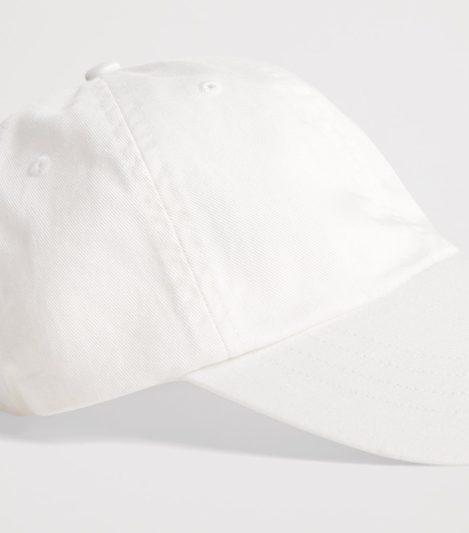 Polo Ralph Lauren Cotton Baseball Cap White Image 9