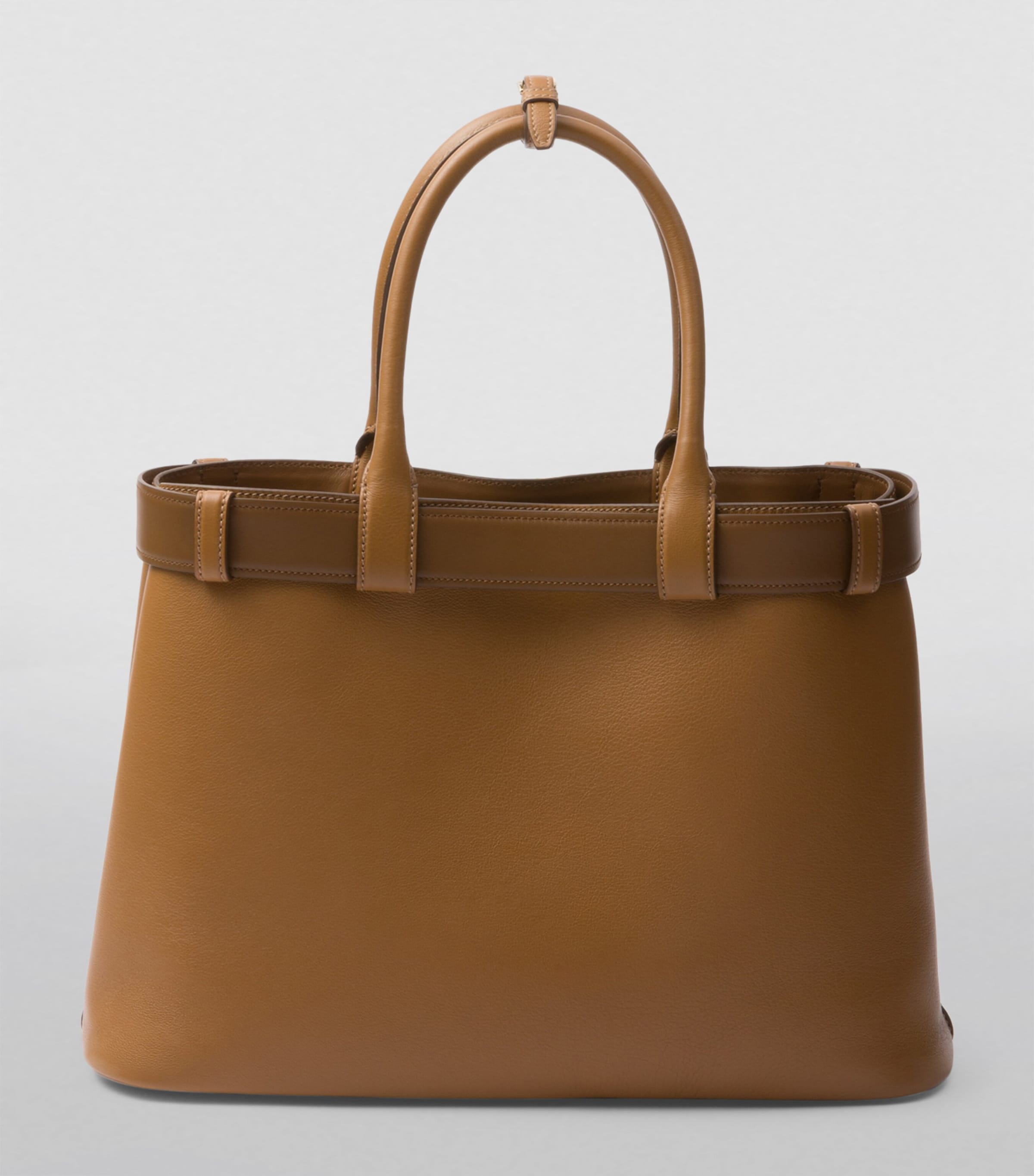 Large Leather Buckle Tote Bag F03BH Image 3
