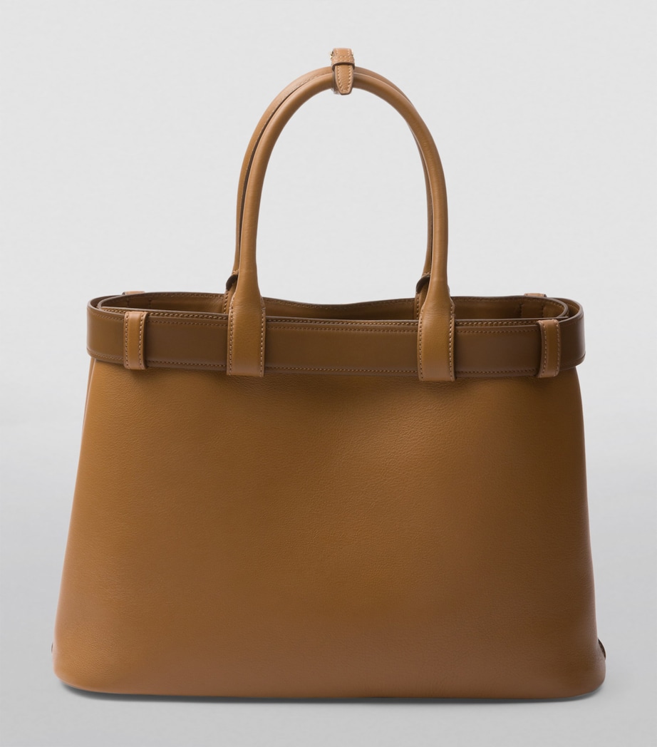 Large Leather Buckle Tote Bag F03BH Image 3