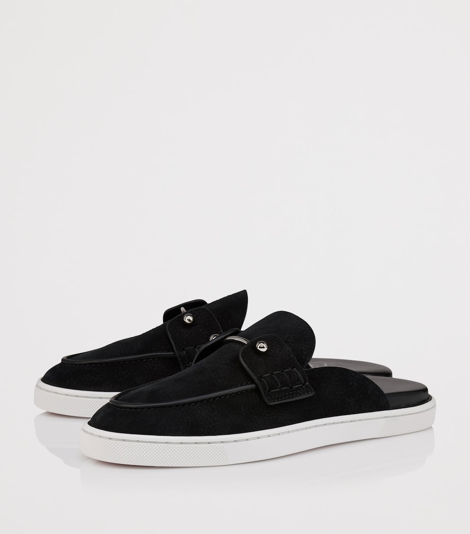 Christian Louboutin Chanme Donna Flat Leather Mules Image 3