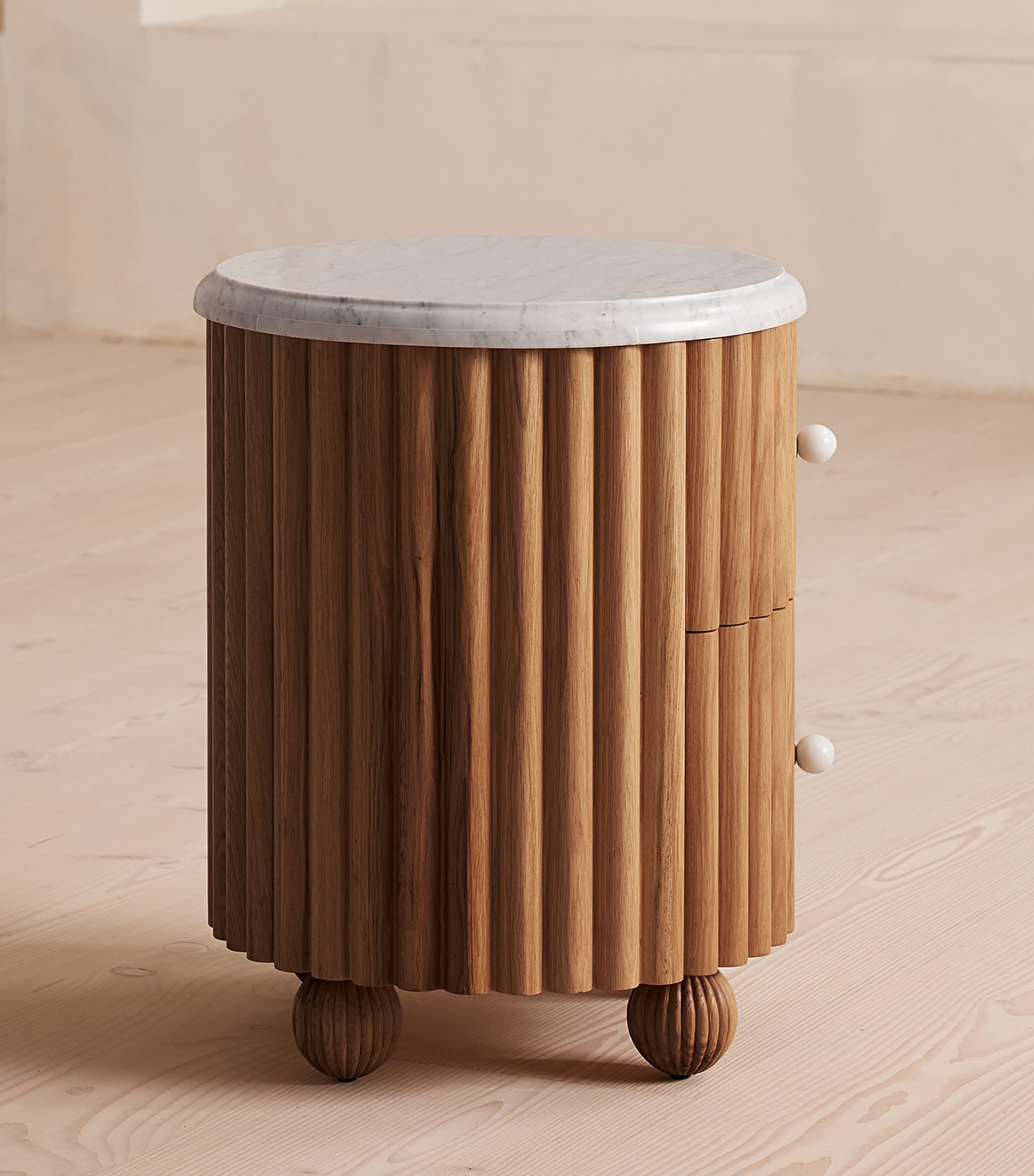 Soho Home Carlisle Bedside Table Natural Image 3