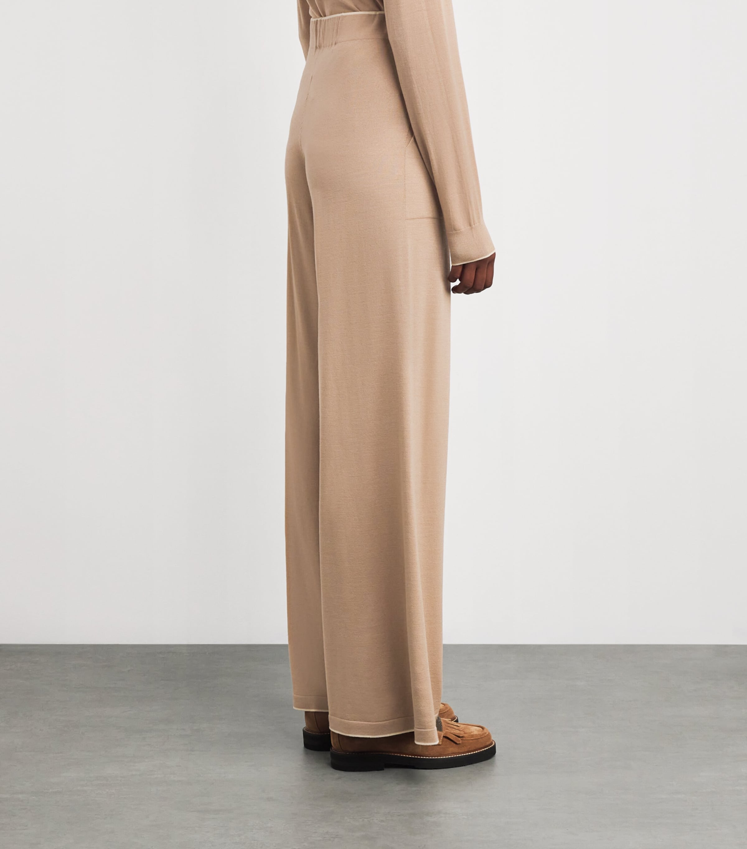 Wool Drawstring Trousers CAMMELLO, SABBIA Image 4