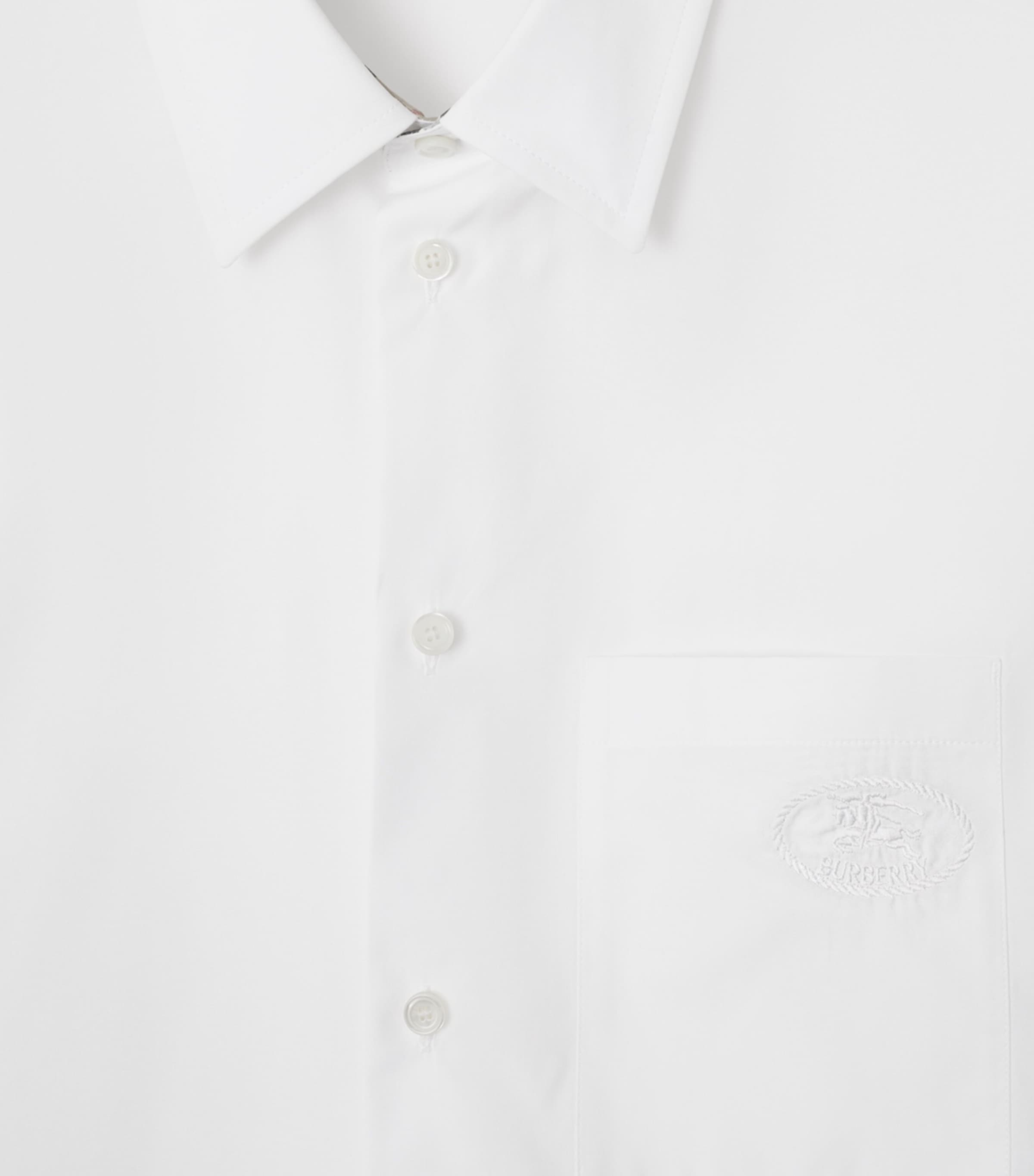 Cotton Poplin Shirt WHITE Image 5