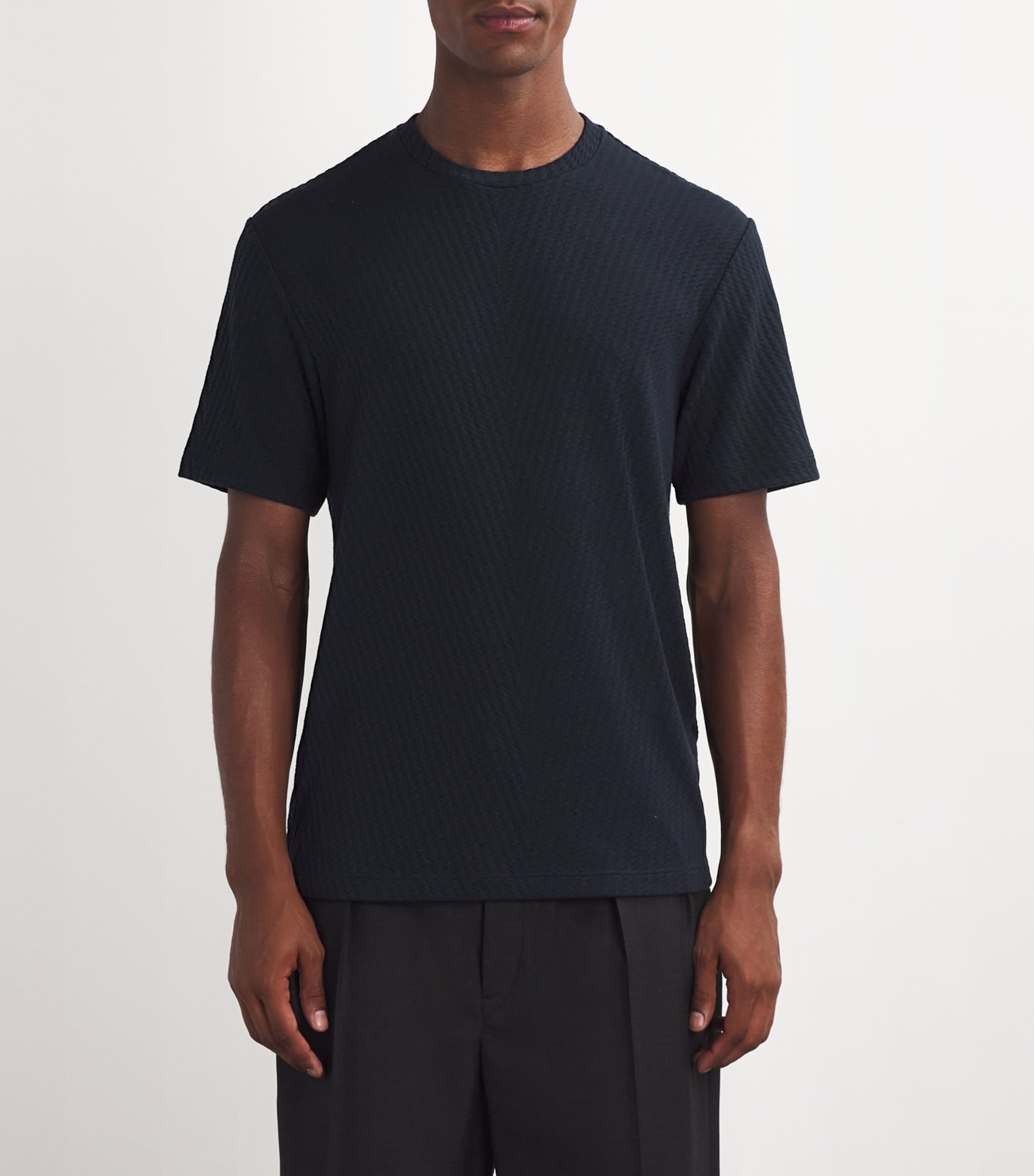 Giorgio Armani Viscose-Cashmere T-Shirt | Harrods UK
