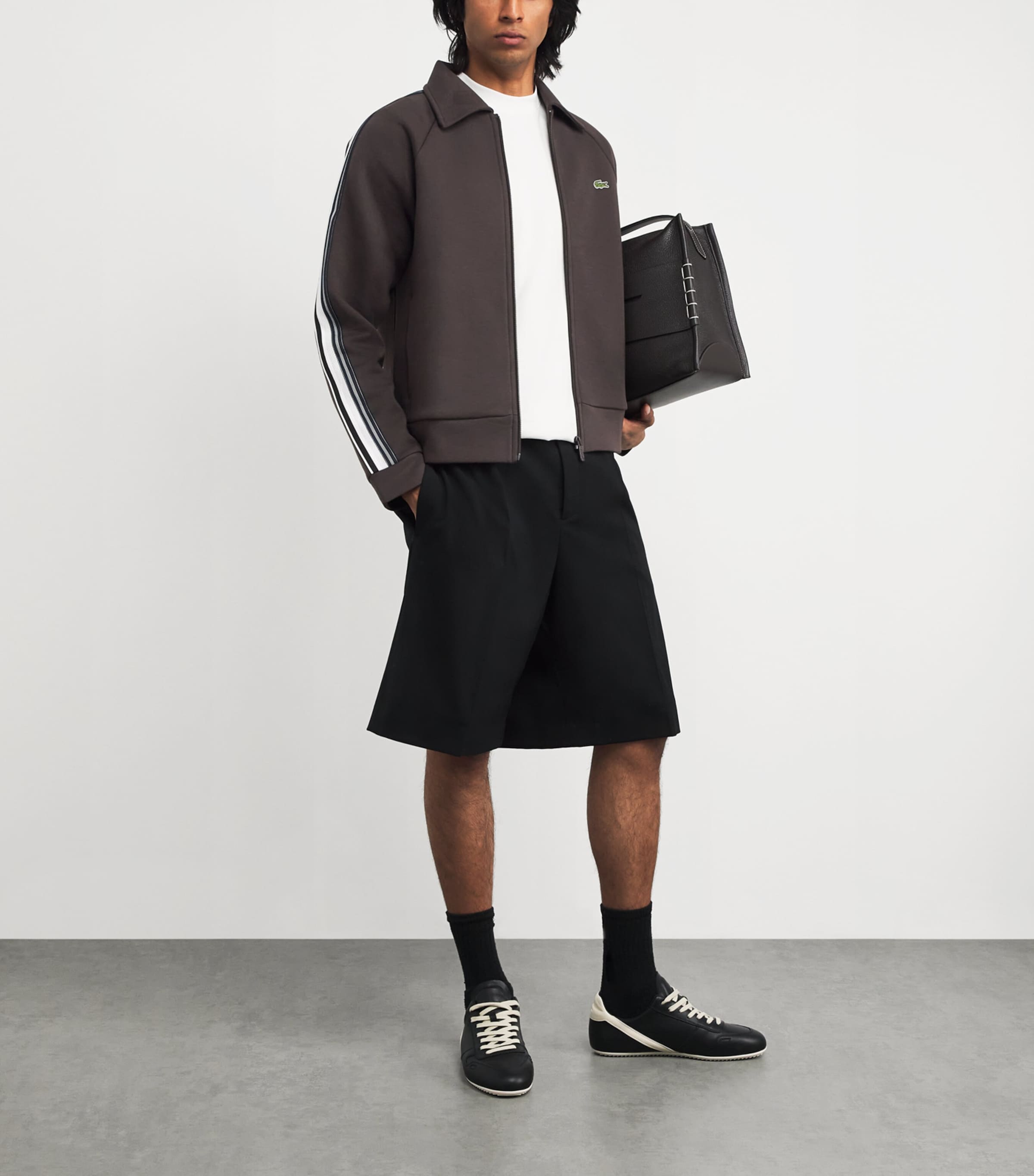 Cotton-Blend Track Jacket BROWN Image 2