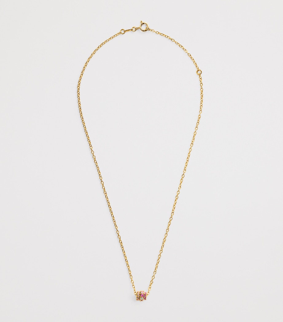Yellow Gold and Diamond Vesta Necklace YELLOW GOLD Image 3