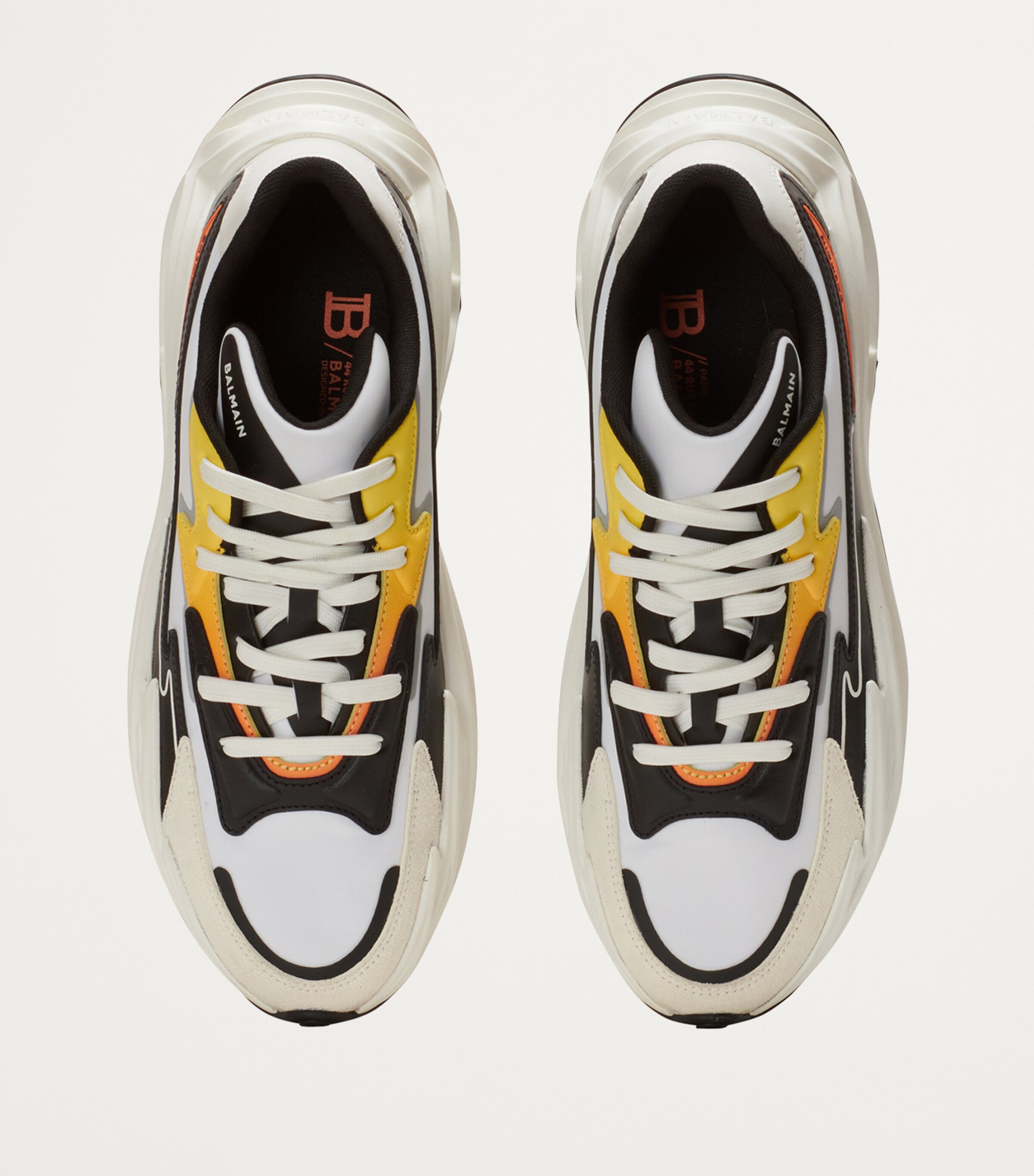 Balmain Multi Leather Run-Row Sneakers | Harrods UK