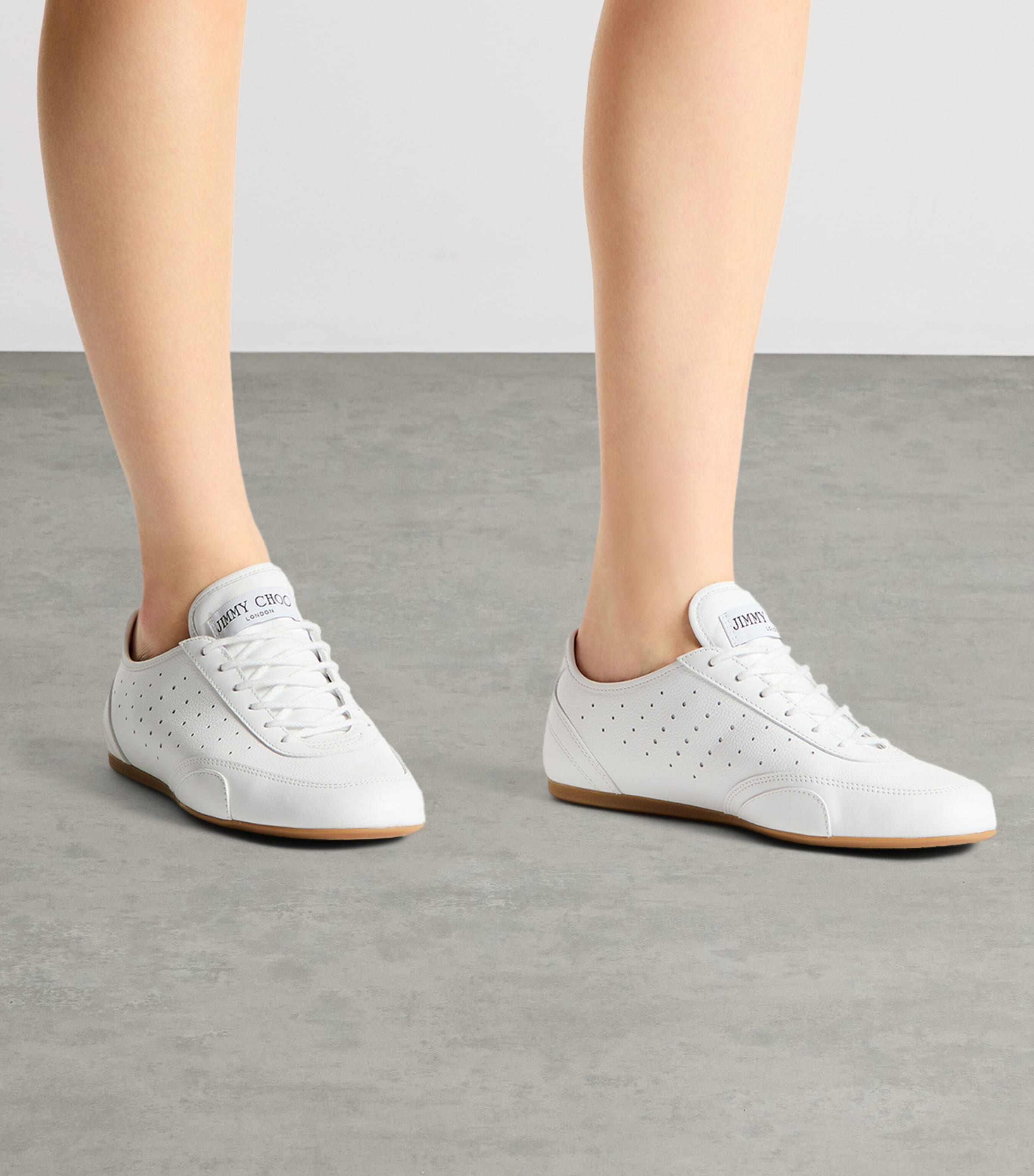 Jimmy Choo Leather Sunny Sneakers V White/gum Image 2