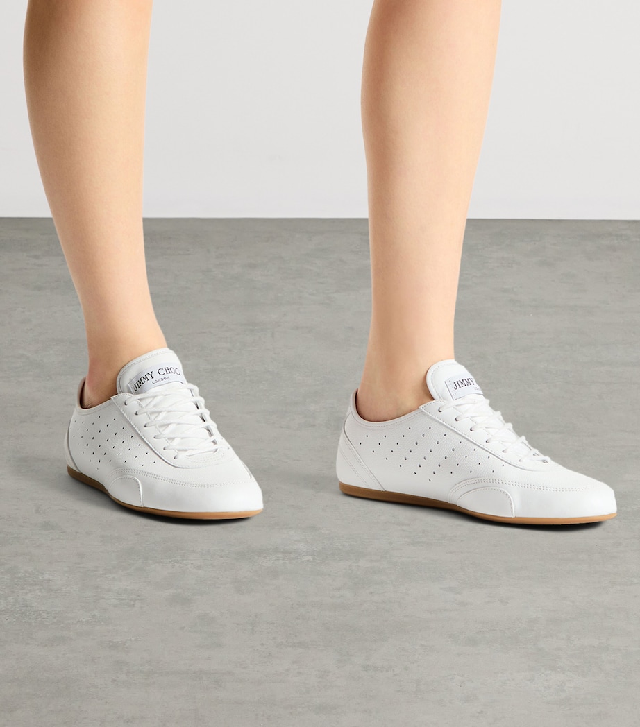 Jimmy Choo Leather Sunny Sneakers V White/gum Image 2