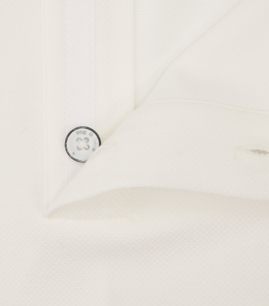 Rag & Bone Mens Technical Piqué Polo Shirt Chalk Image 6