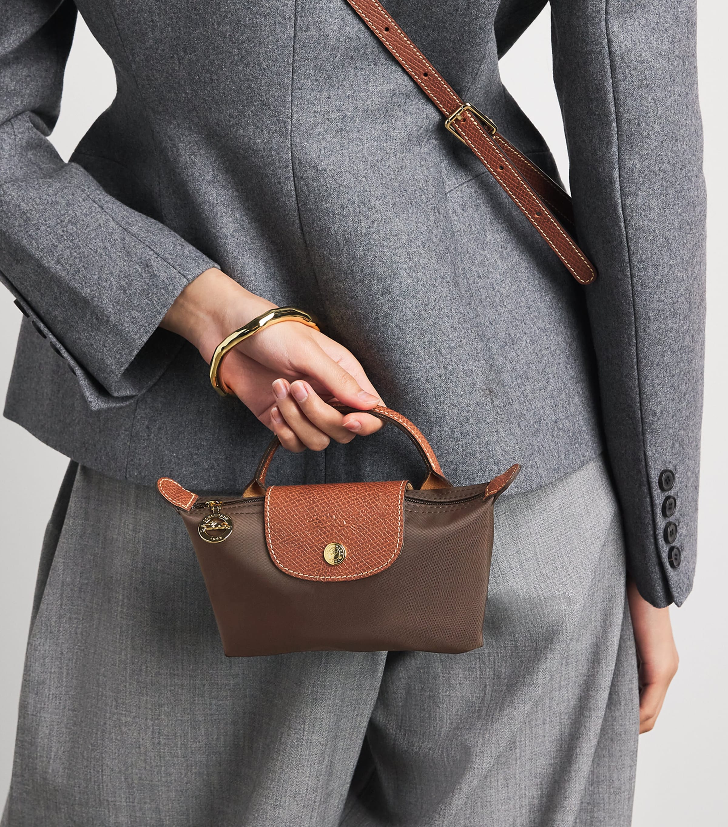 Longchamp Le Pliage Original Pouch Moka Image 4