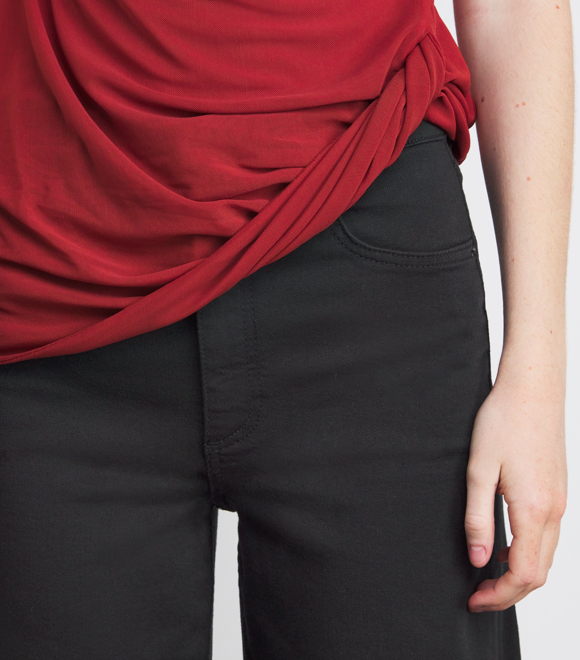 Flexi Sofie High-Rise Wide-Leg Jeans BLACK Image 6