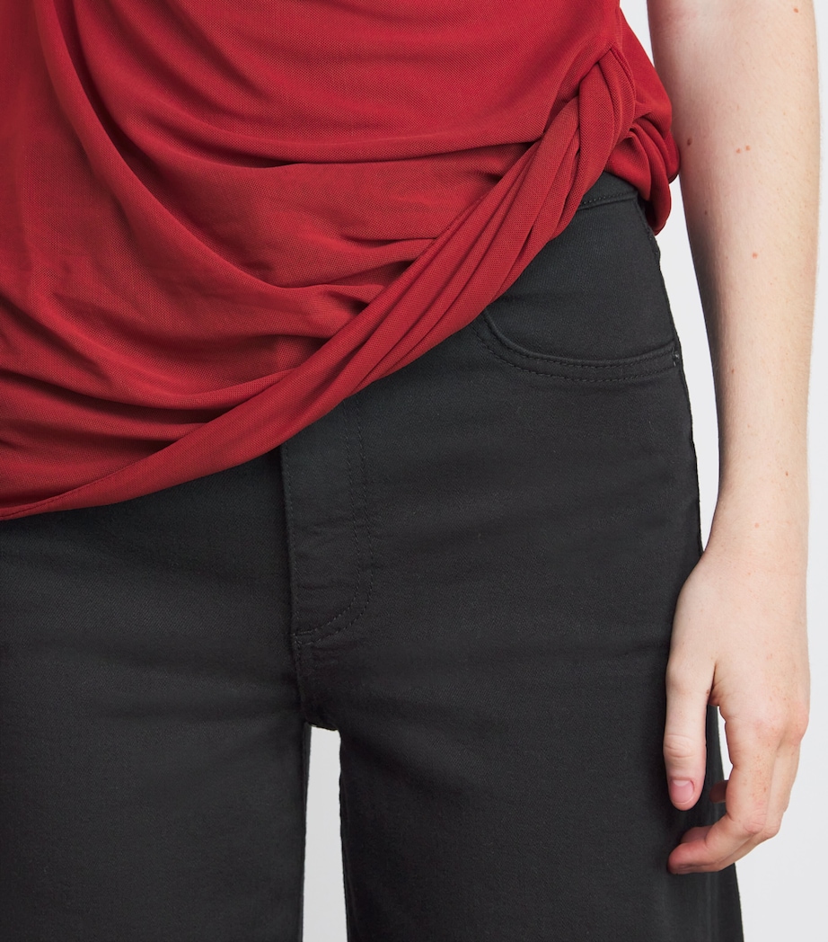 Flexi Sofie High-Rise Wide-Leg Jeans BLACK Image 6