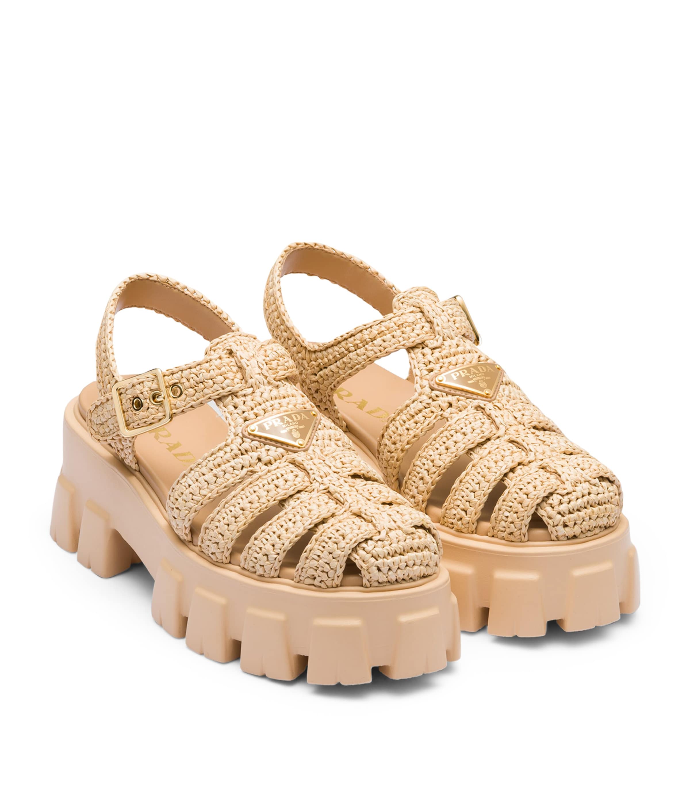 Crochet Platform Sandals 55 F0018 Image 2