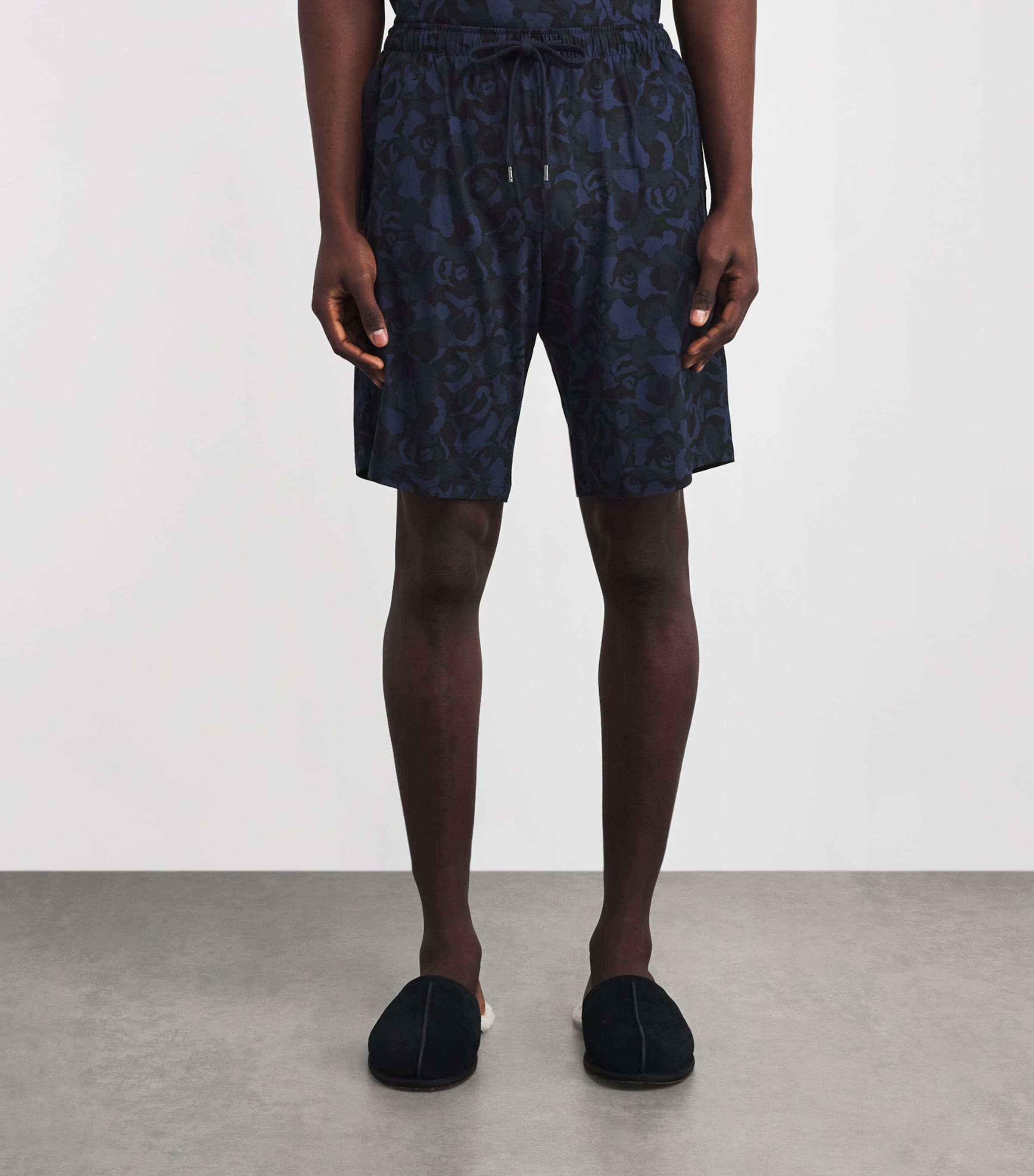 Micro Modal London Sweat Shorts 014NAV Image 3