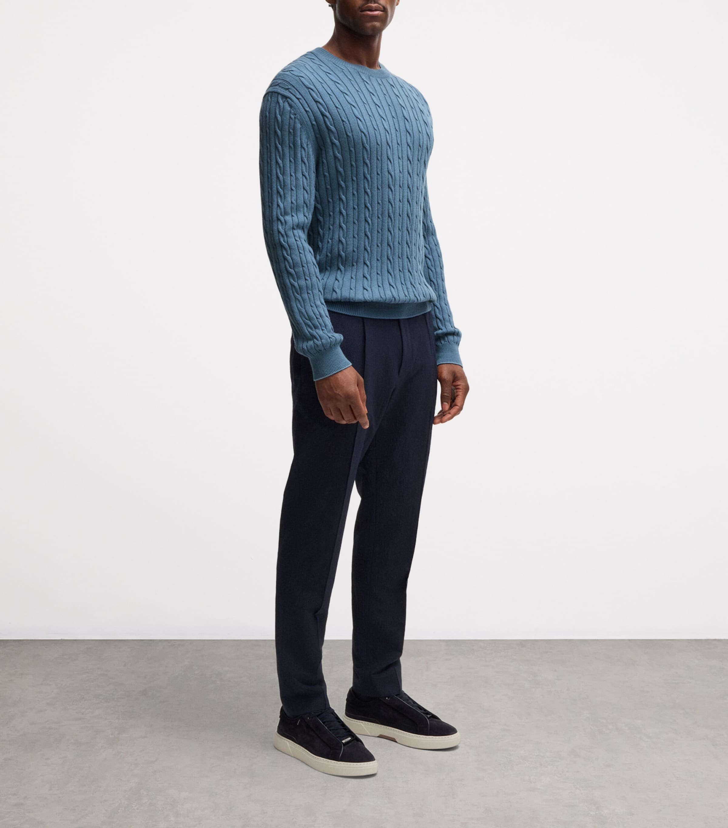 Cotton-Cashmere Cable-Knit Sweater 426 Image 5