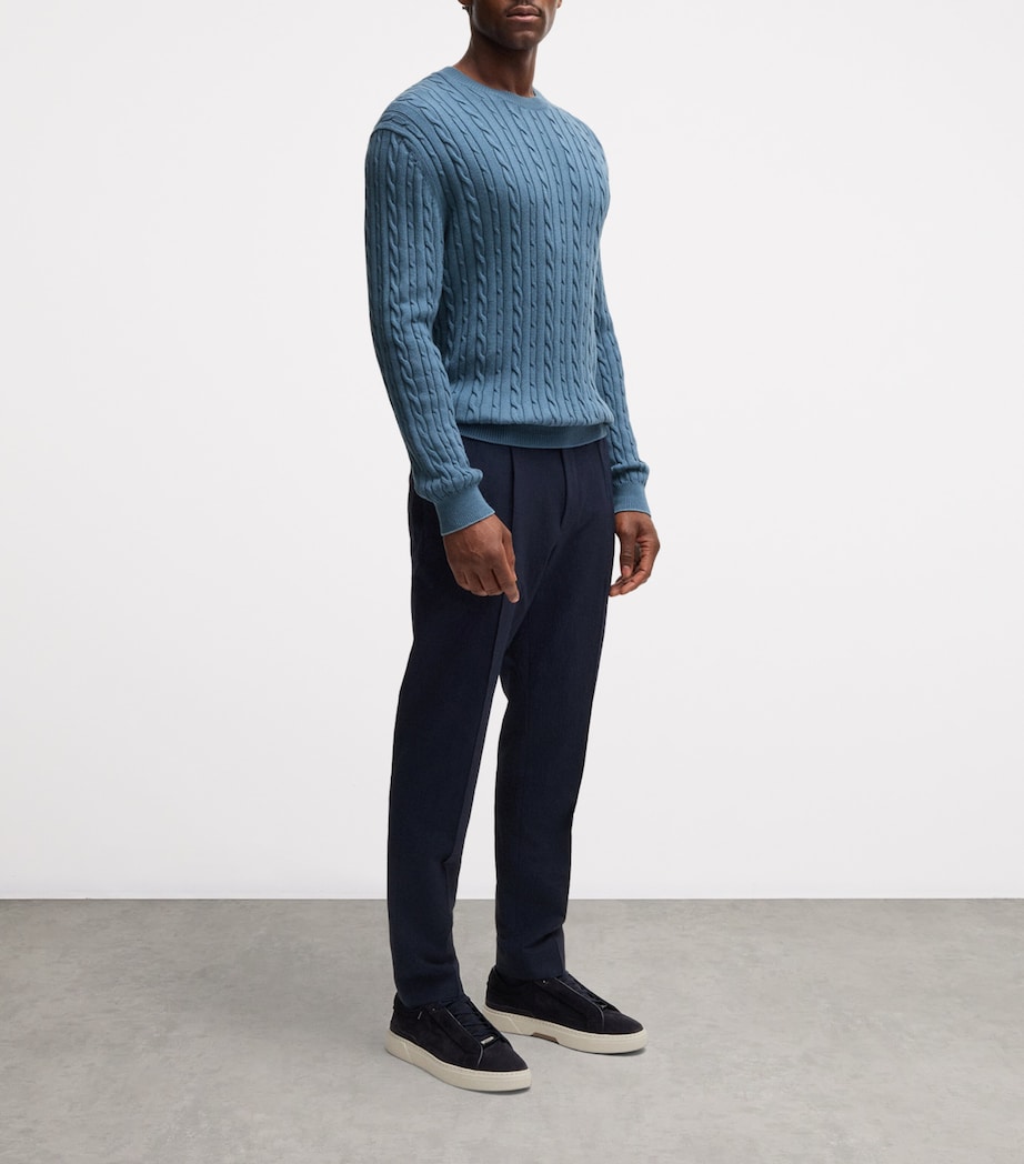 Cotton-Cashmere Cable-Knit Sweater 426 Image 5