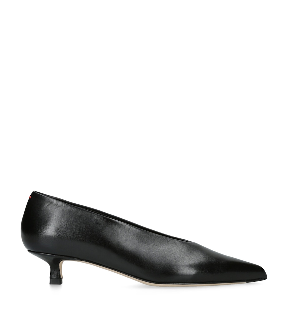 Leather Clara Pumps 35 BLACK Image 1