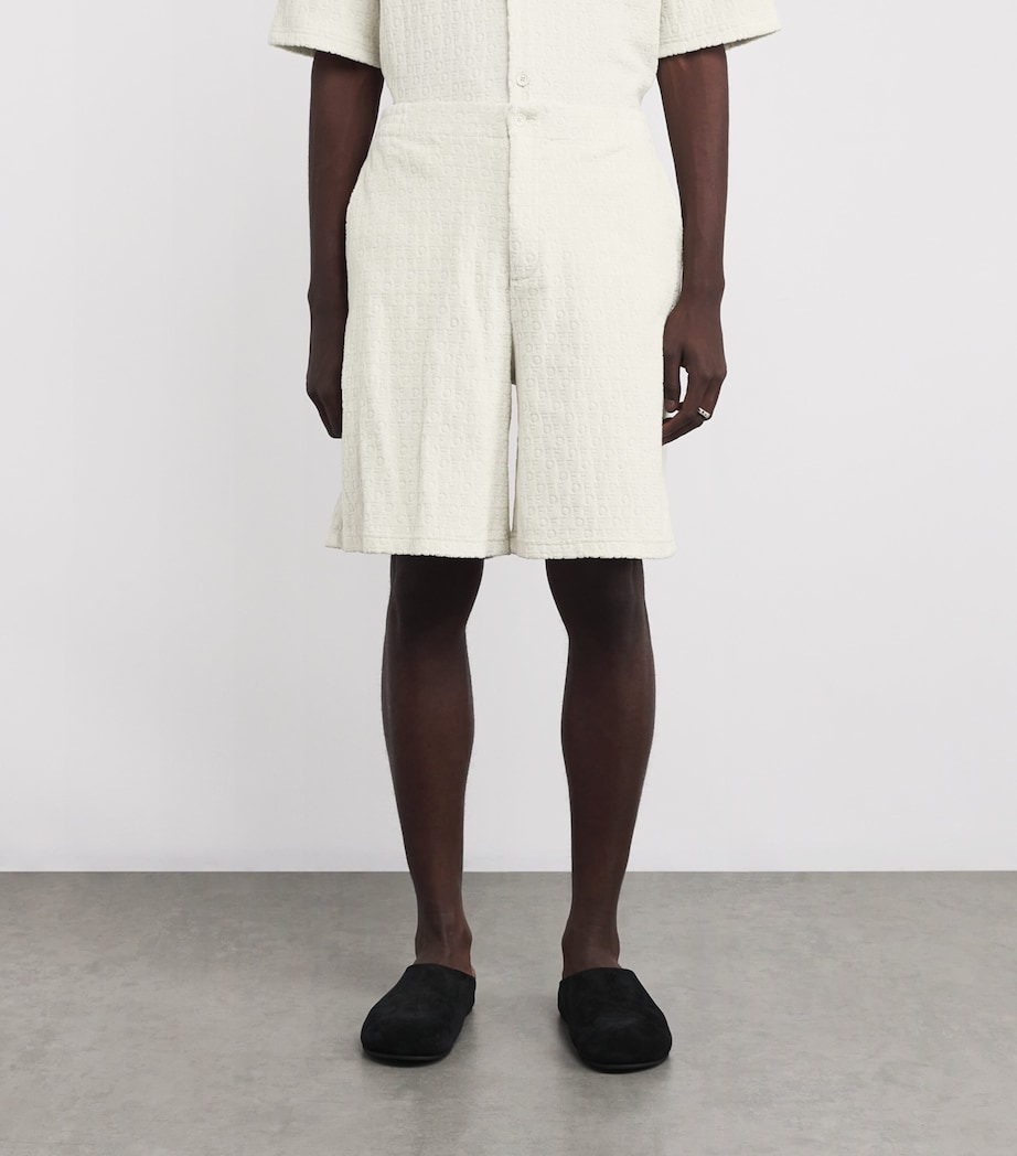 Terry Logo Shorts CREAM Image 3