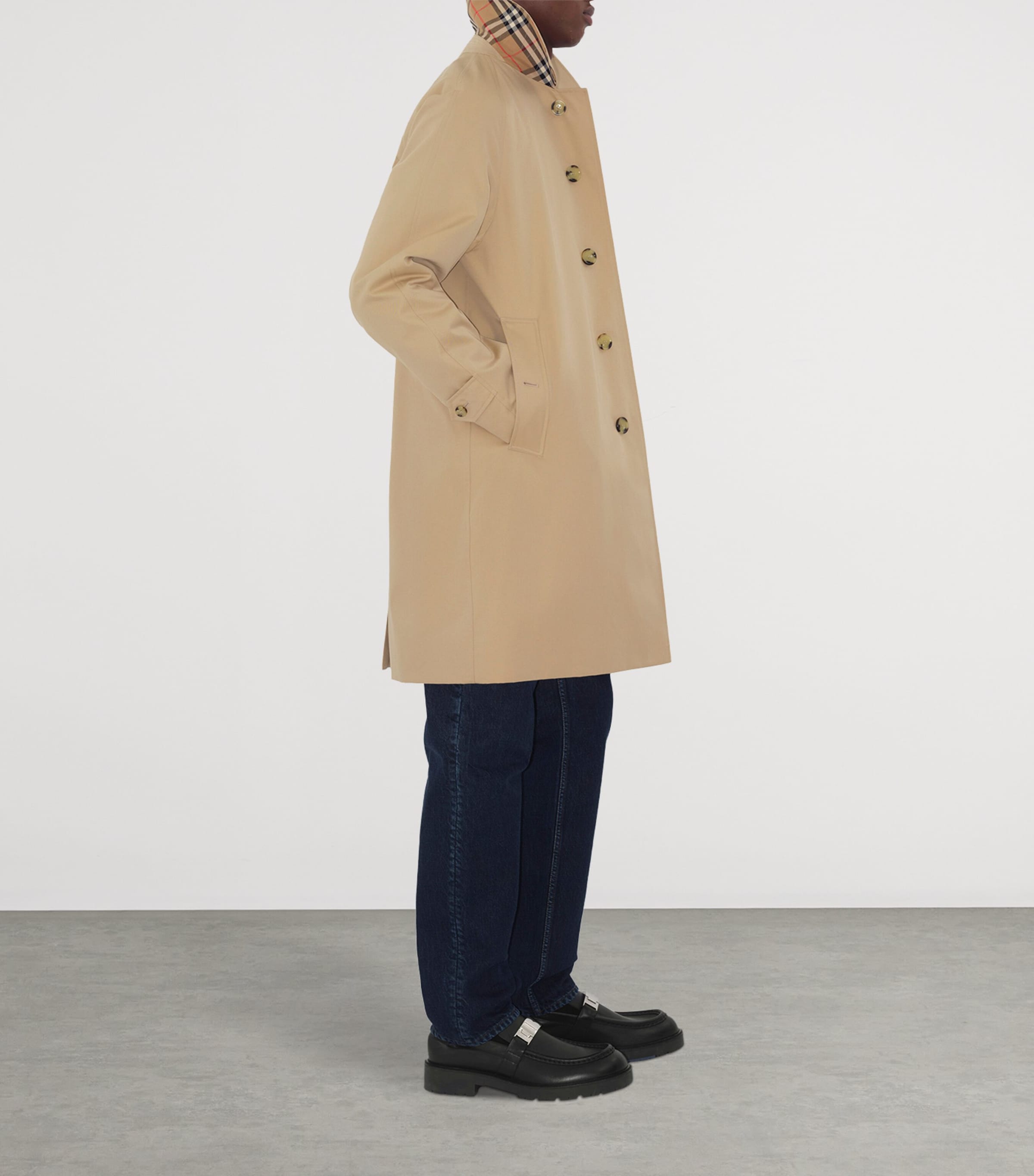 Mid-Length Camden Heritage Car Coat HONEY Image 3