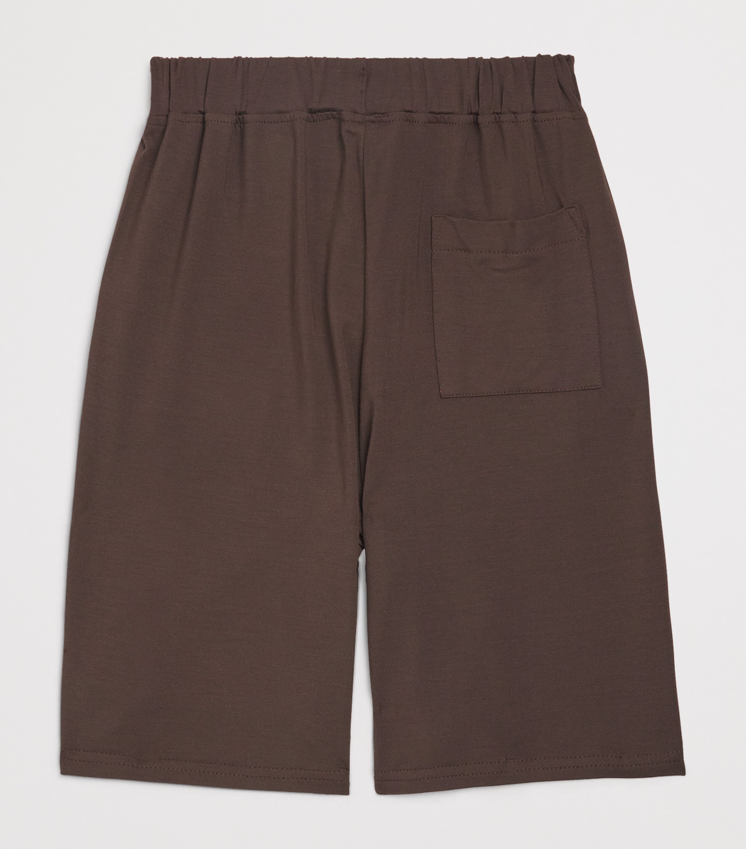 Homebody Kids Jersey Contrast Shorts (4-16 Years) Coffee Bean Image 2