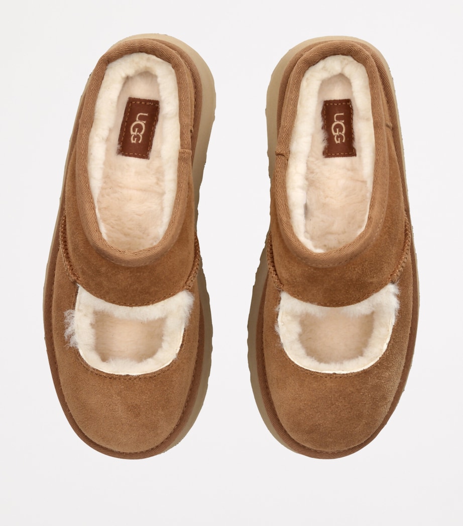 Suede Bea Mary Jane Slippers CHESTNUT Image 4