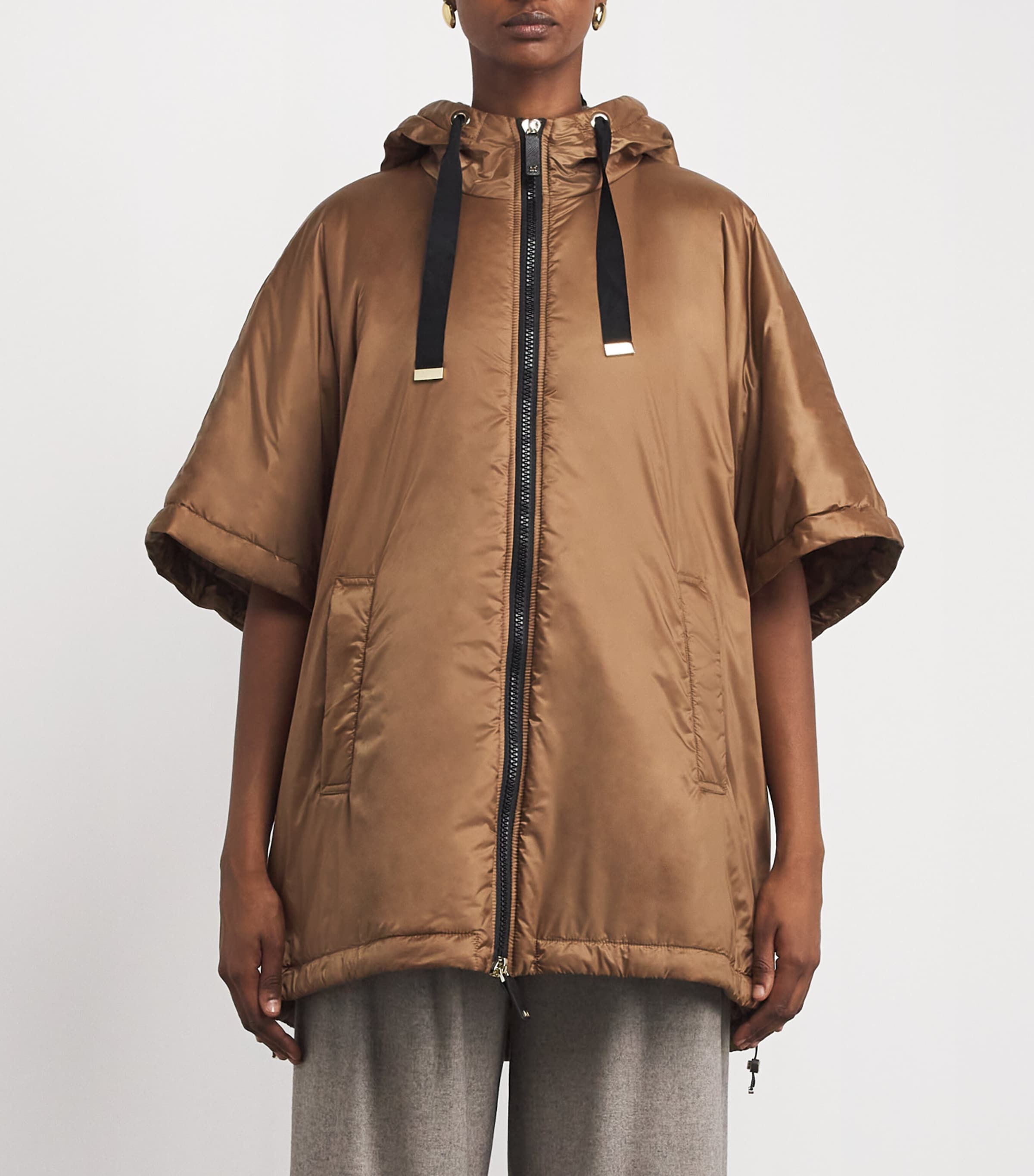 Hooded Cape CARAMEL Image 3