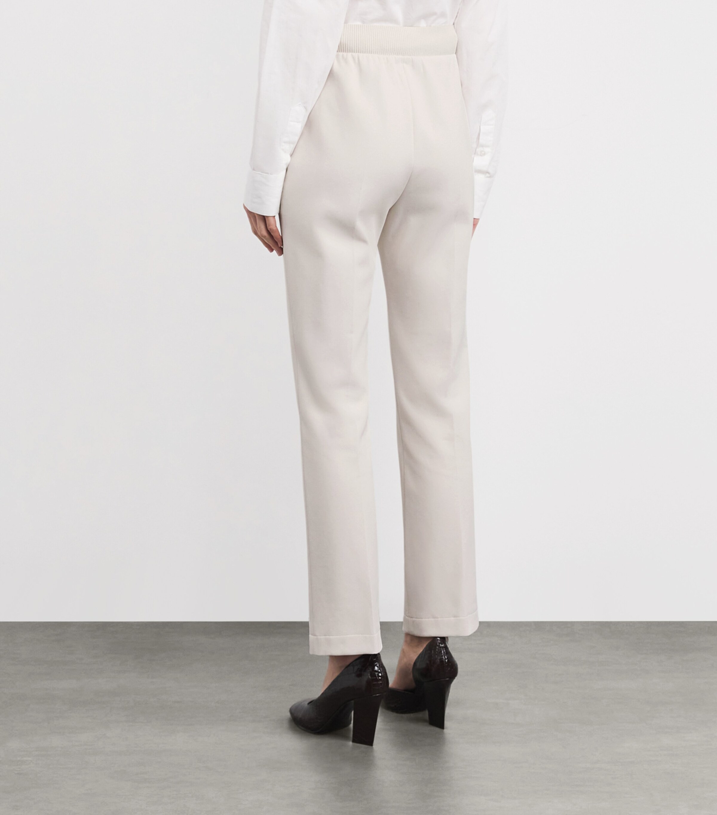 Agnona Womens Tessa Tailored Sweatpants White Agnona White Image 4