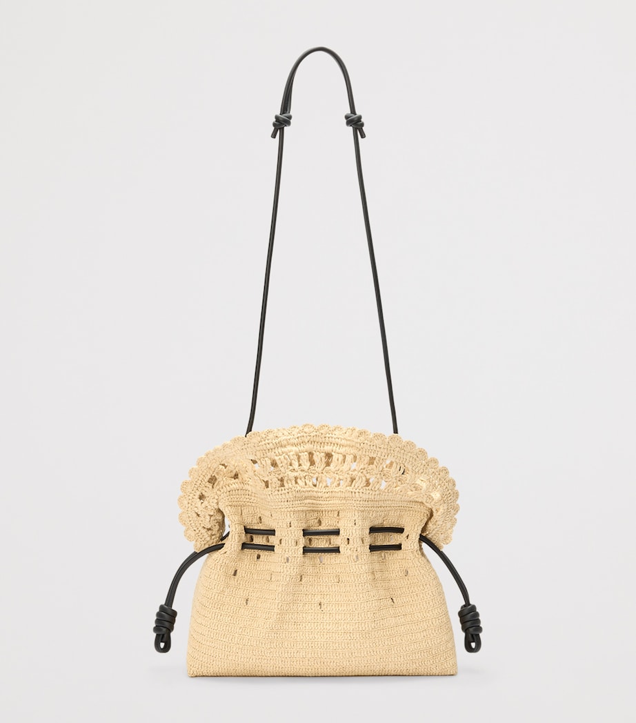LOEWE x Paula's Ibiza Raffia Flamenco Purse Natural Image 5