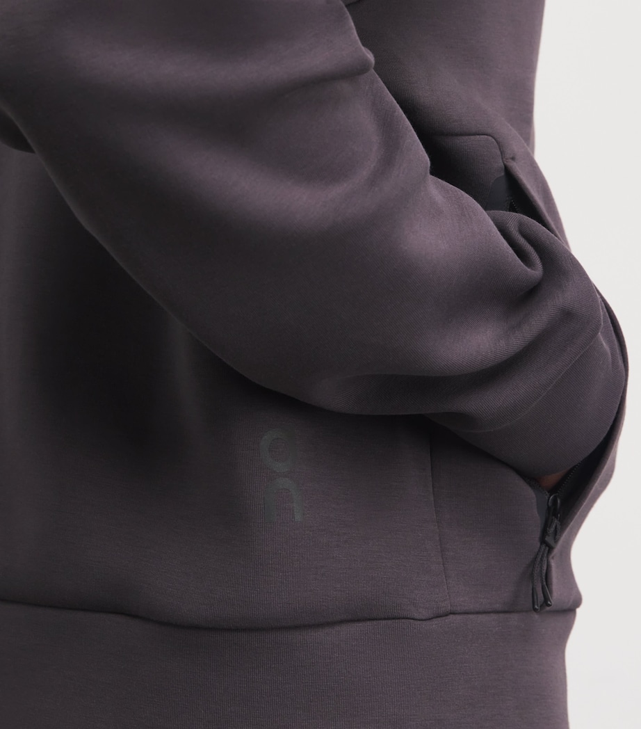 Focus Tech Zip-Up Hoodie PEBBLE Image 6