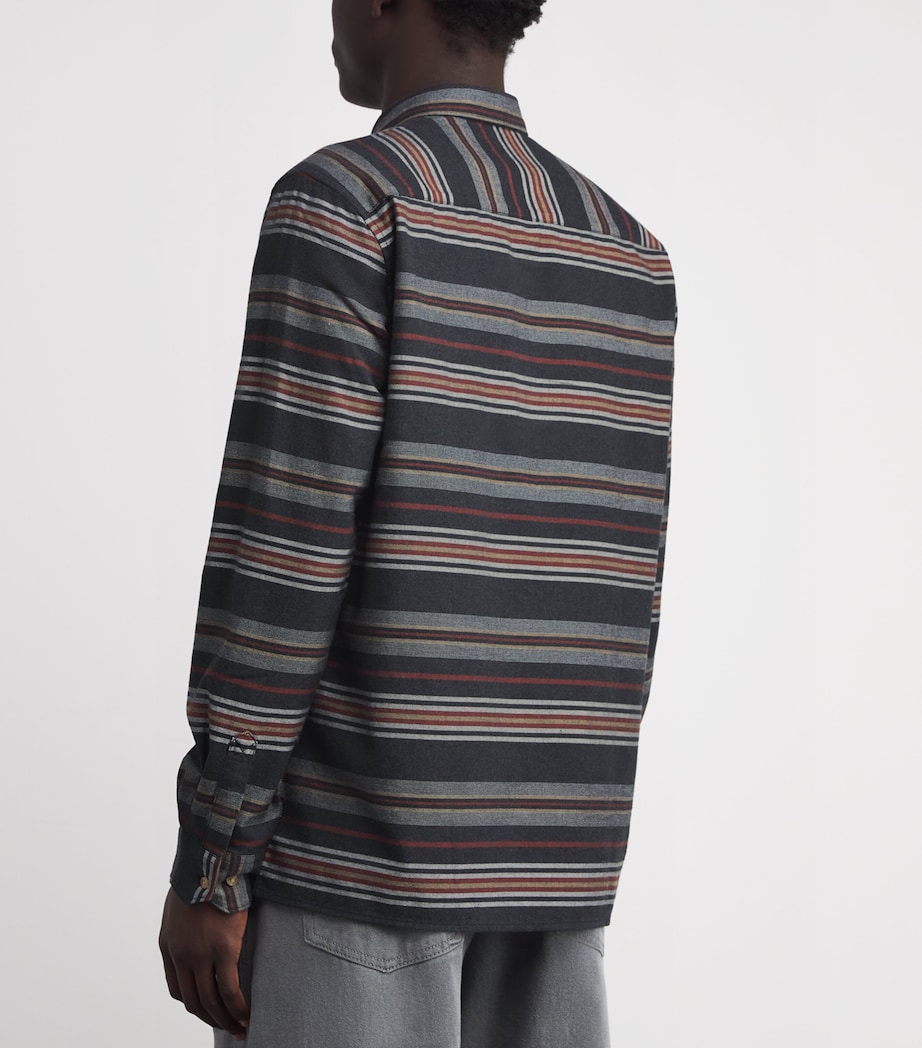 Cotton Stripe Bowscale Shirt CH51 CHARCOAL MARL Image 4