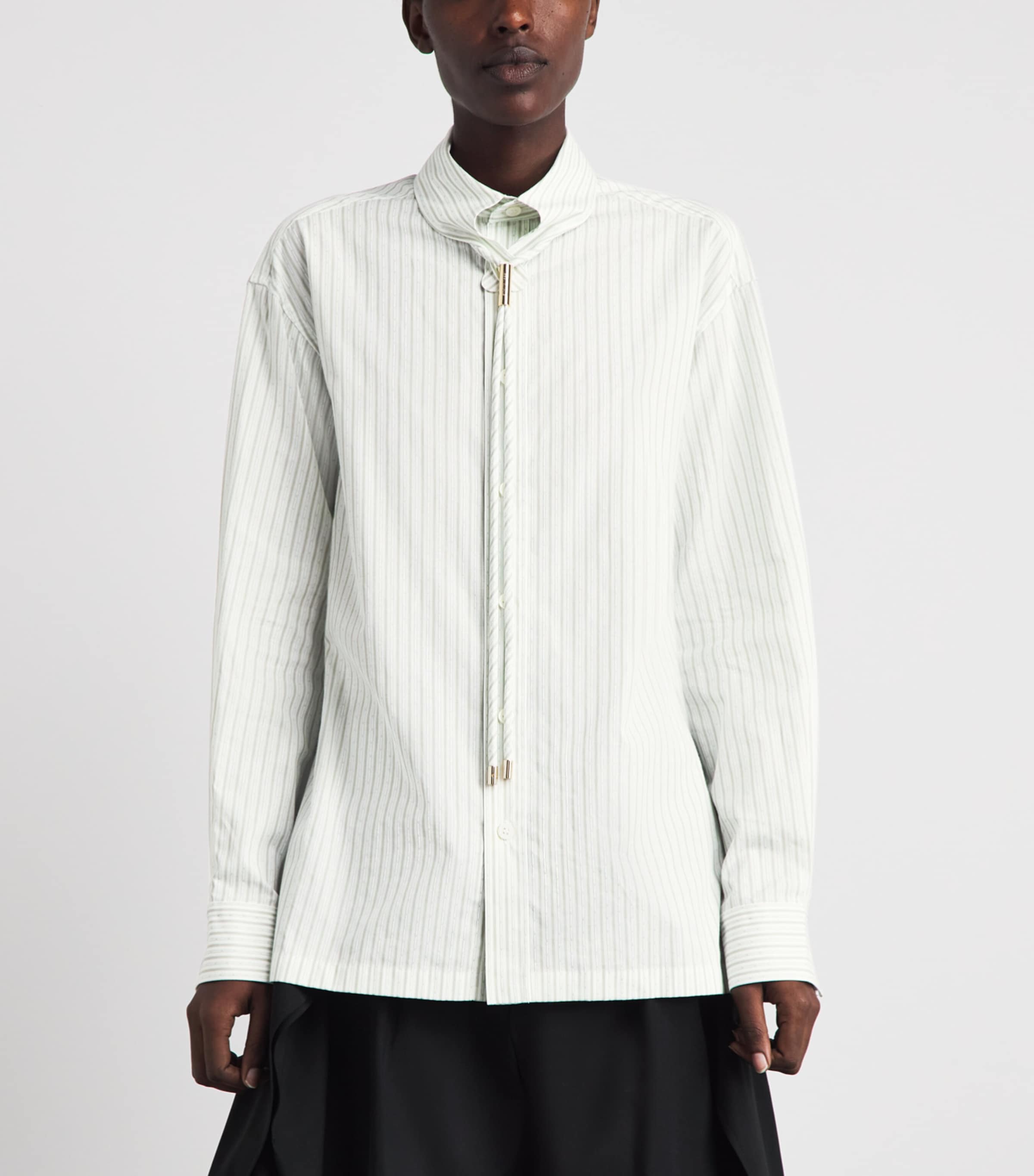 Issey Miyake Womens Cotton Monsieur Shirt White Hued Image 4