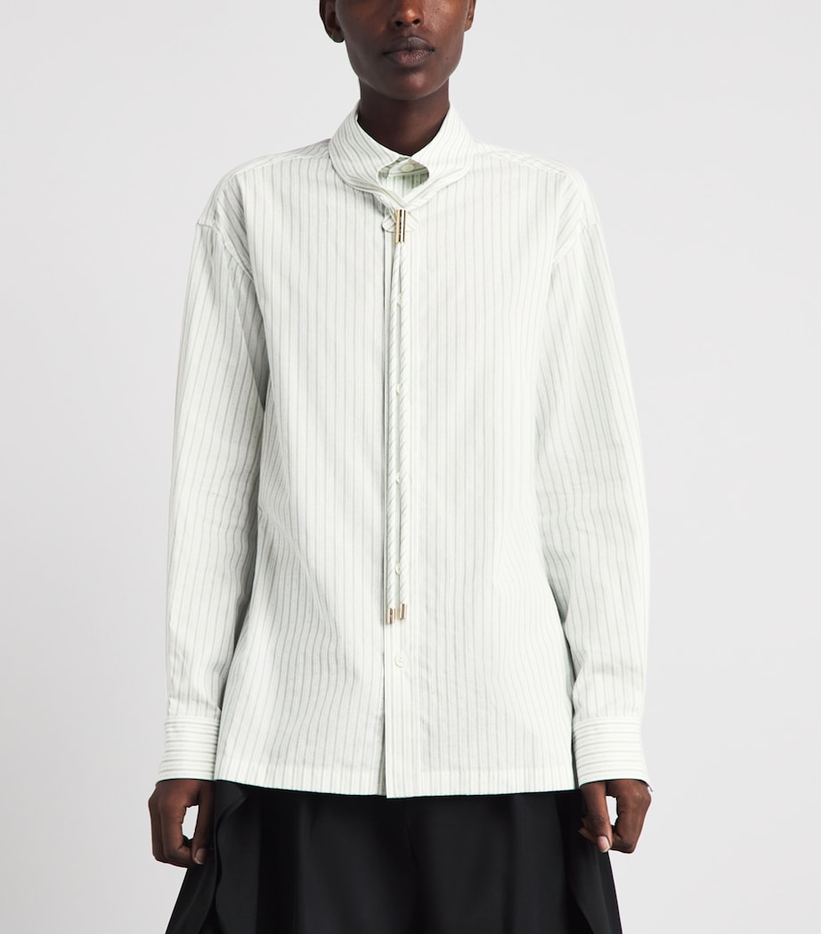 Issey Miyake Womens Cotton Monsieur Shirt White Hued Image 4