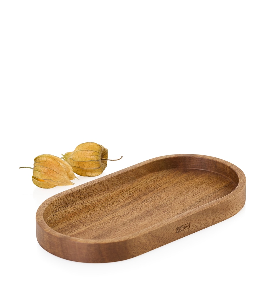 Acacia Wood Tray (17.5cm) MULTI Image 2