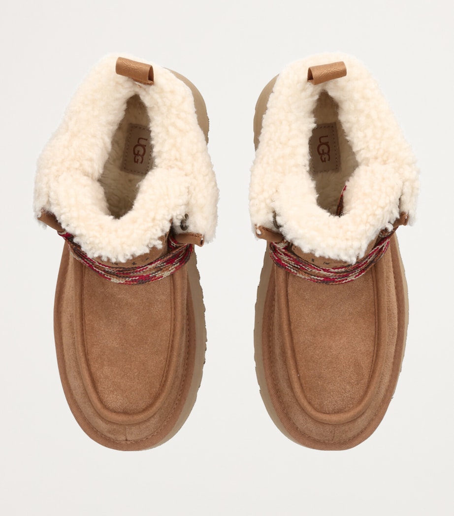 Suede Funkarra Cabin Flatform Boots 45 TAN Image 4