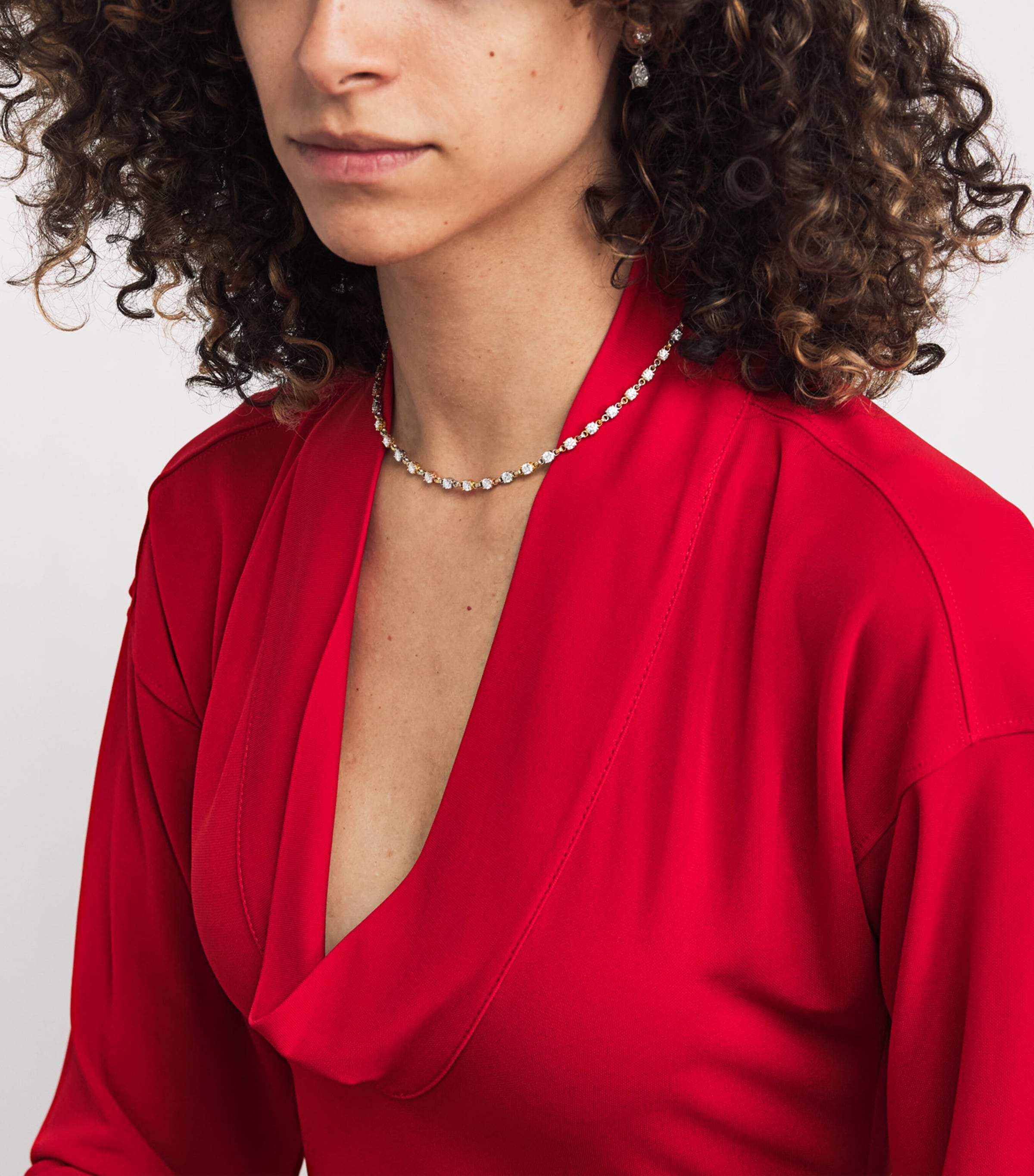 Spinelli Kilcollin Mixed Gold and Diamond Aysa Necklace Mixed Gold Image 2