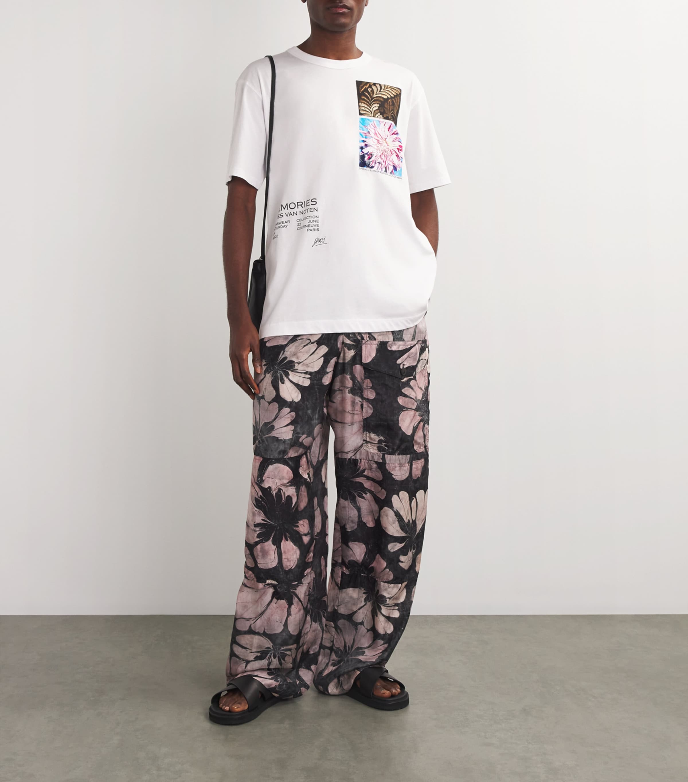 DRIES VAN NOTEN Cotton Screen-Printed T-Shirt | Harrods US