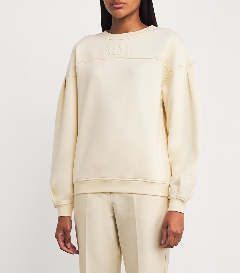 Cotton-Blend Mogol Sweatshirt IVORY Image 3