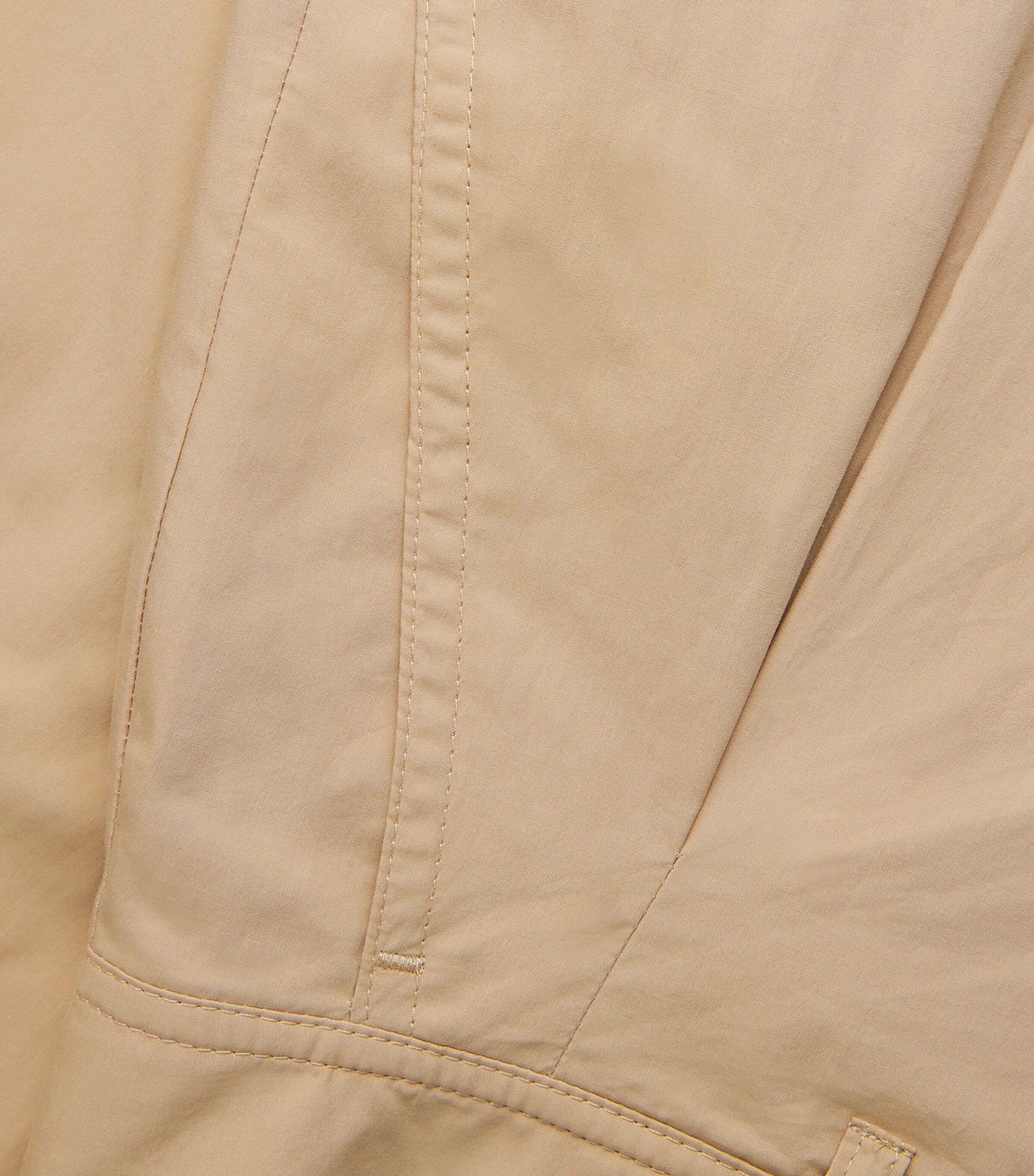Cotton High-Rise Trousers BEIGE Image 5