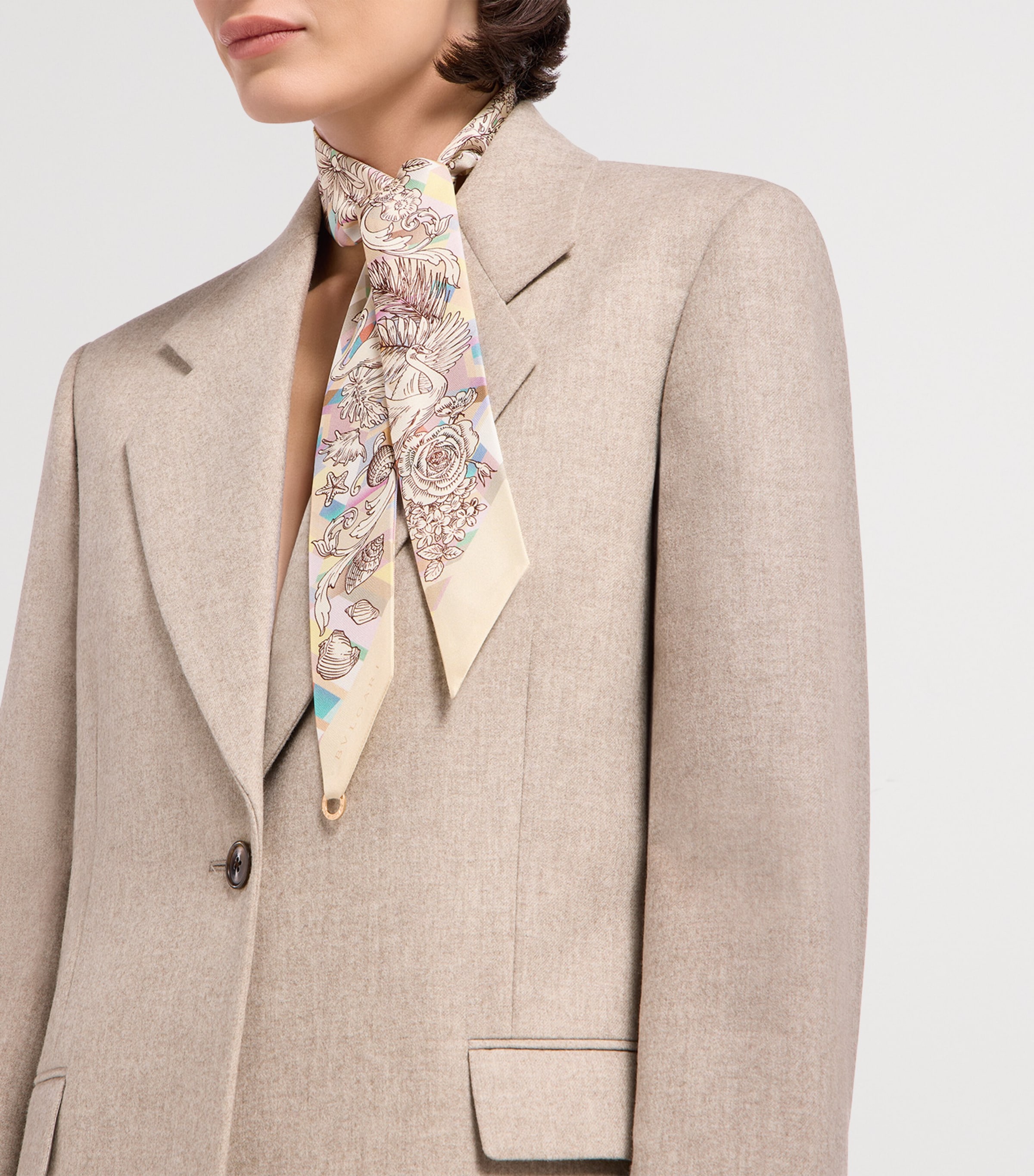 Silk Polychroma Shelley Scarf PINK Image 2