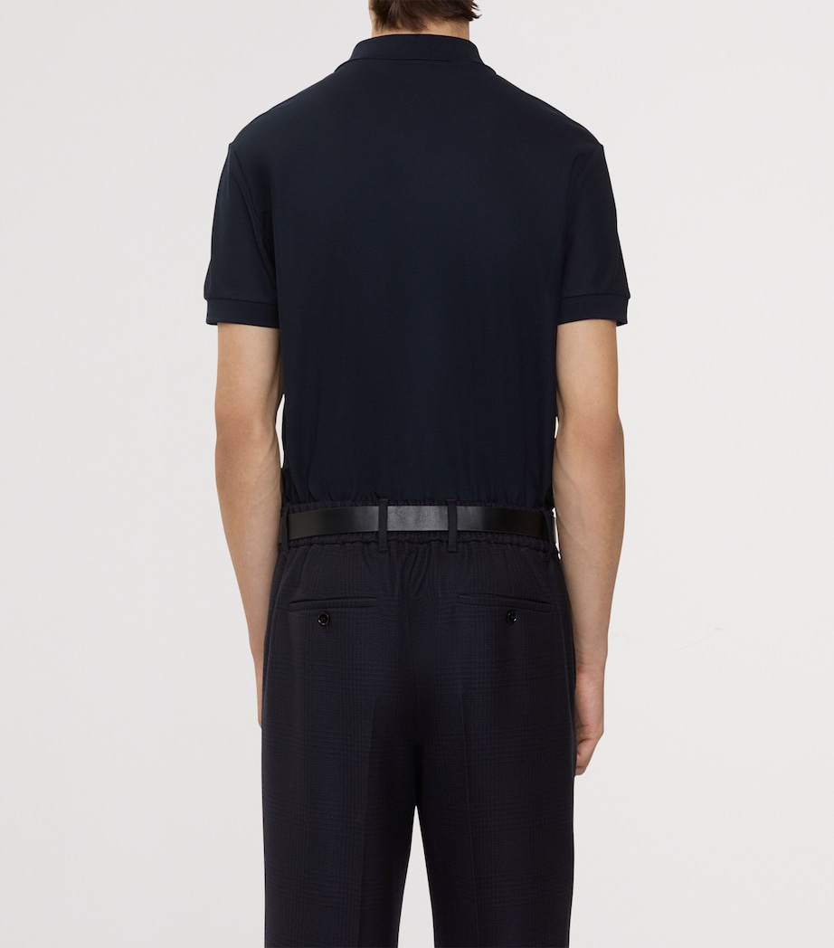 Cotton EKD Polo Shirt NAVY Image 3