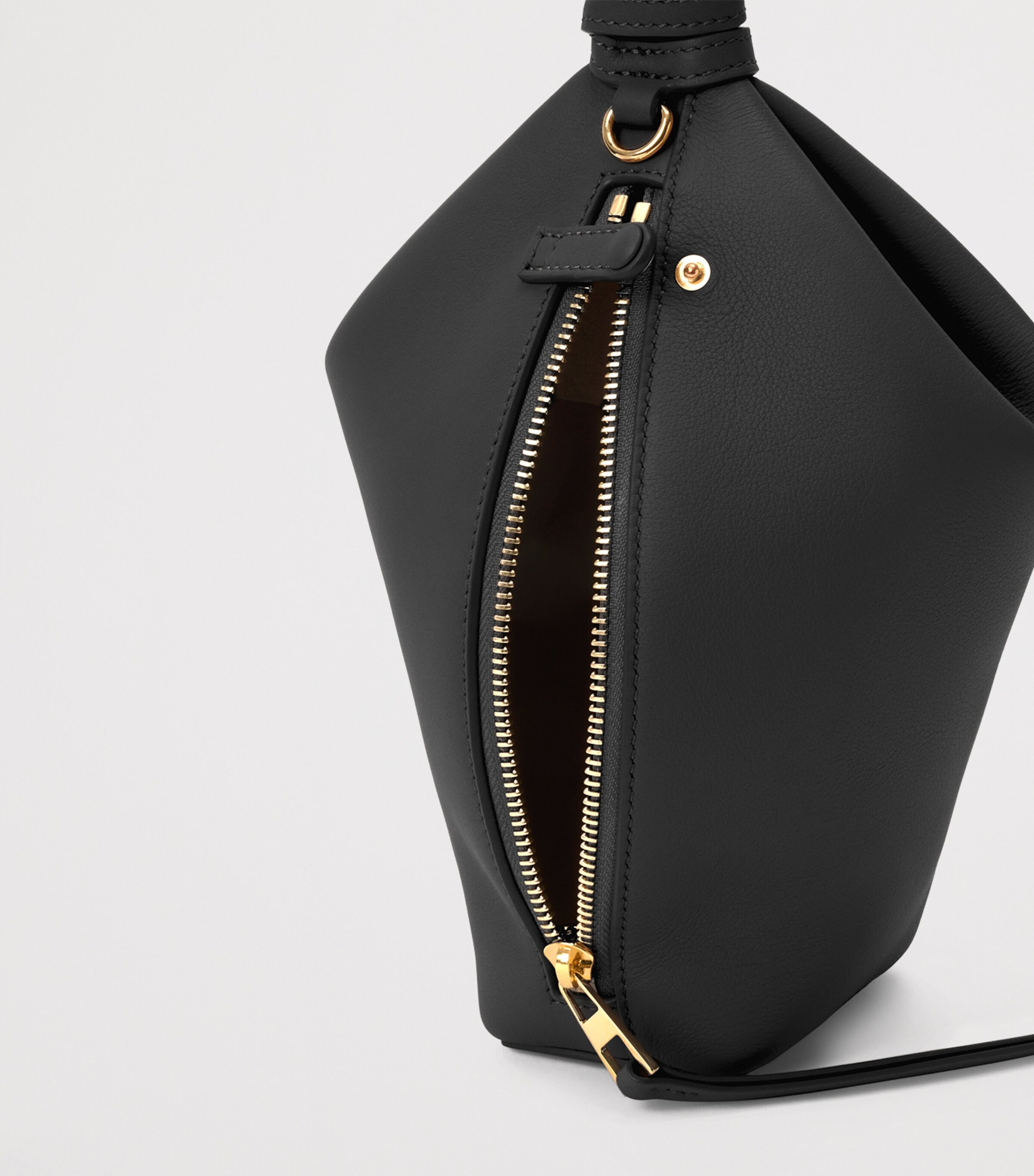 LOEWE Leather Scarf Backpack Black Image 5