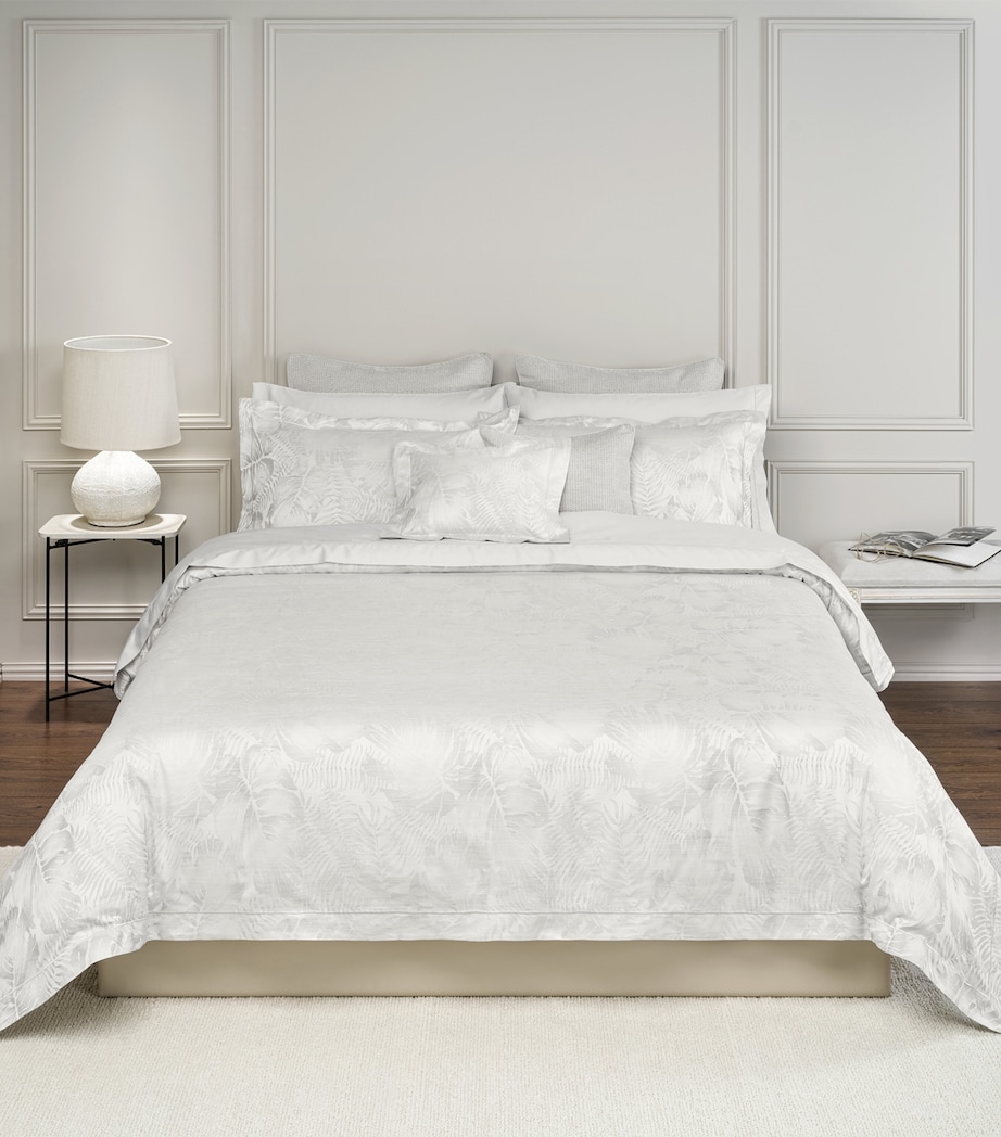 Cotton-Silk Copacabana Oxford Pillowcases (50cm x 75cm) PEARL Image 1