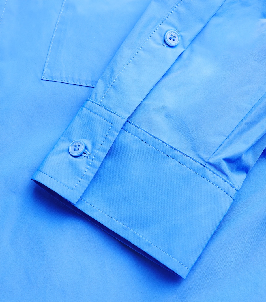 Cotton Oversized Shirt LIGHT BLUE Image 5