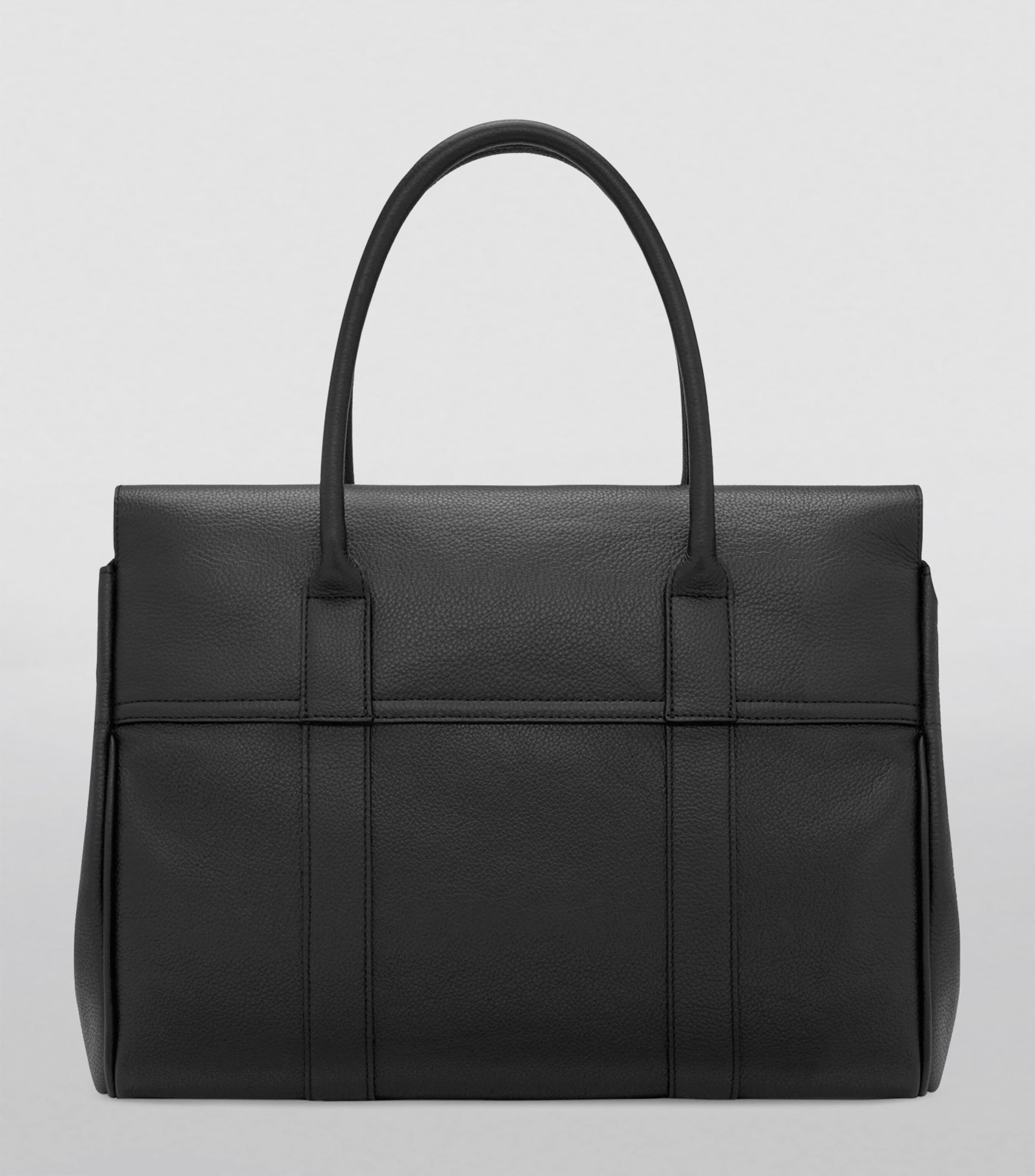 Leather Bayswater Shoulder Bag BLACK-BRASS Image 4