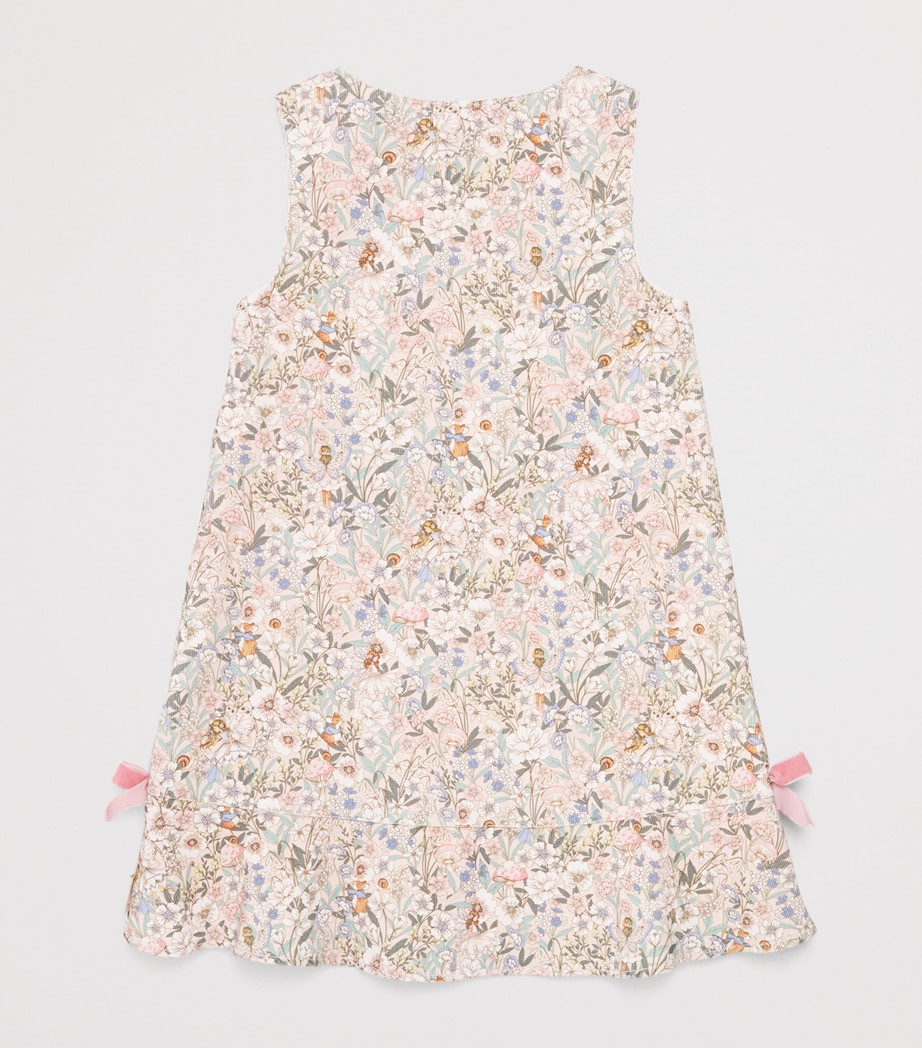 Harrods Cotton Woodland Print Pinafore Dress (2-8 Years) Pink Image 2