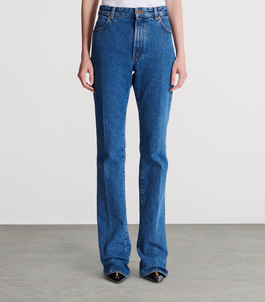 Elongated Straight Jeans 6EX BLEU JEAN FONCE Image 4
