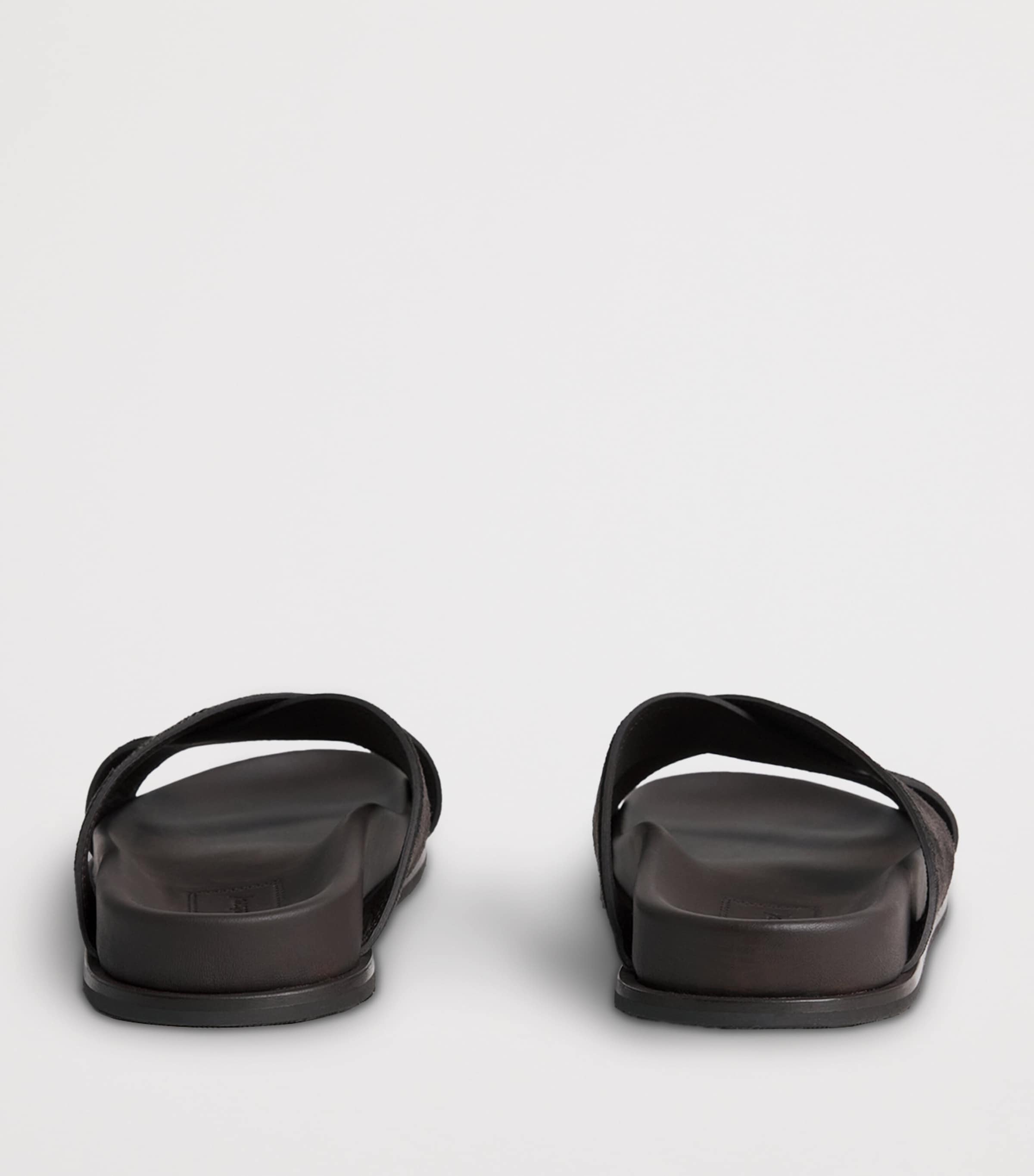 Brioni Suede Crossover Slides Image 3