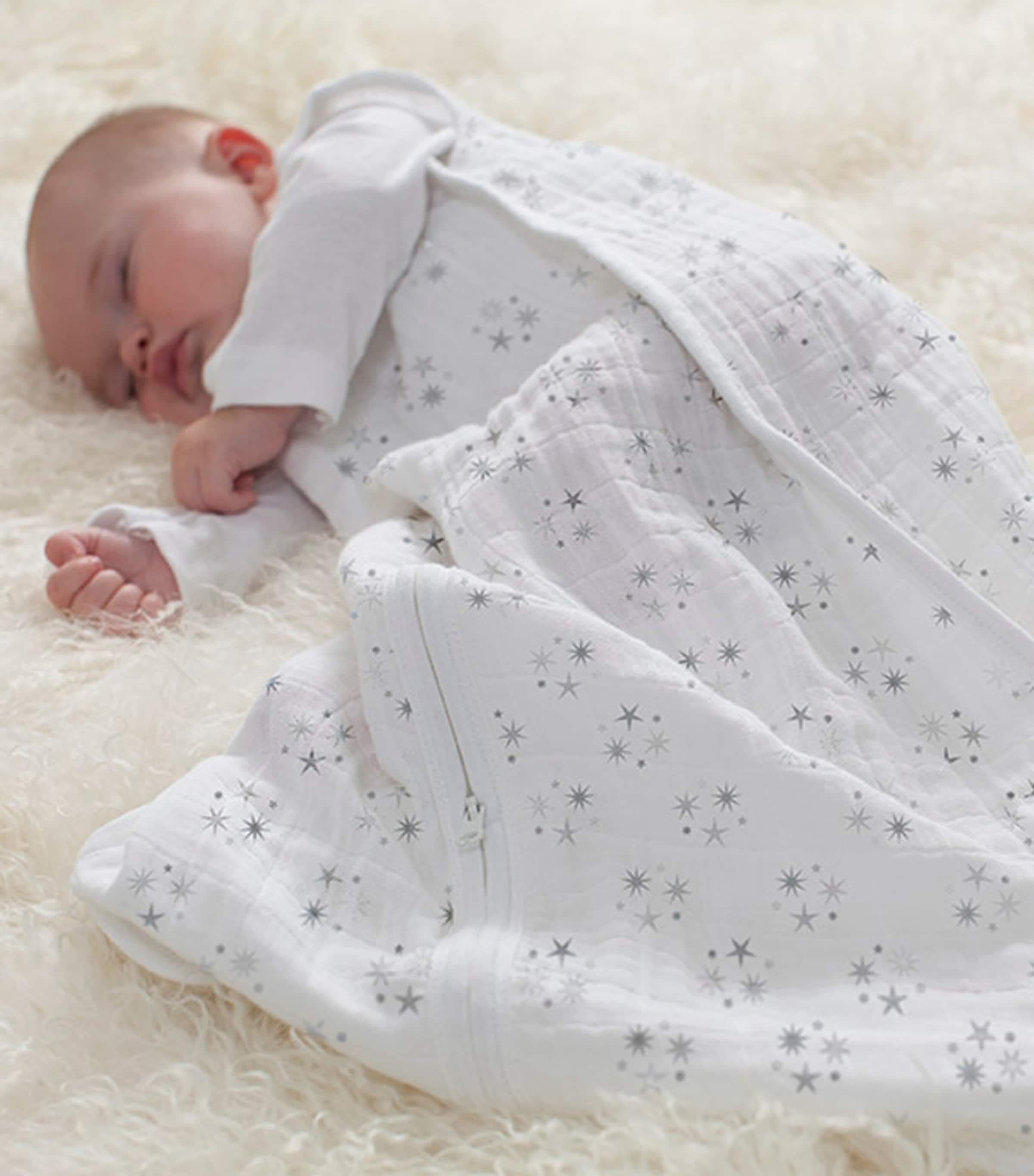 Twinkle Sleeping Bag (0-6 Months) WHITE Image 2